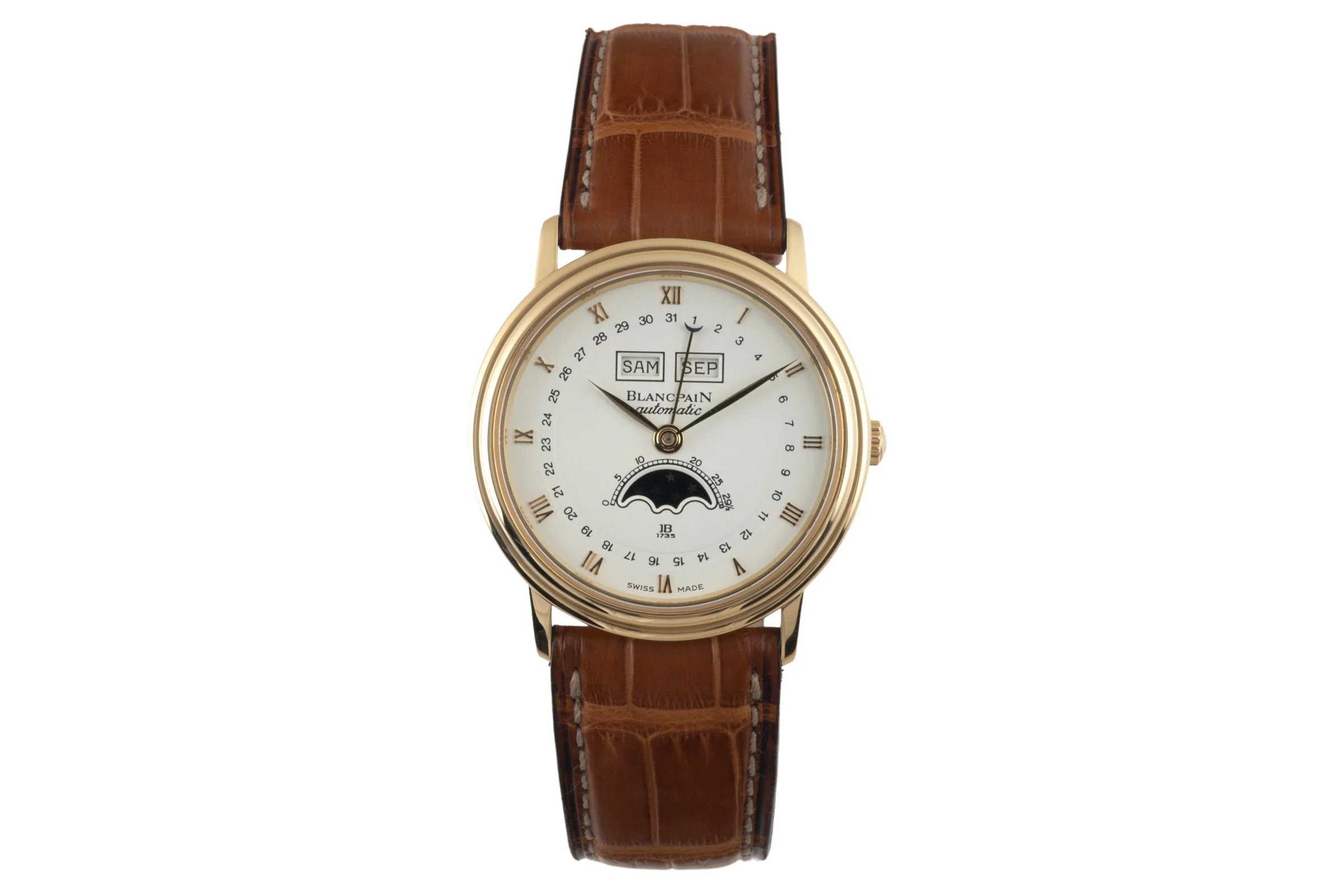 Blancpain Villeret 18 ct gold automatic men's watch 6595-1418 F 55 LP: 27250EUR  [2400689] - Image 4