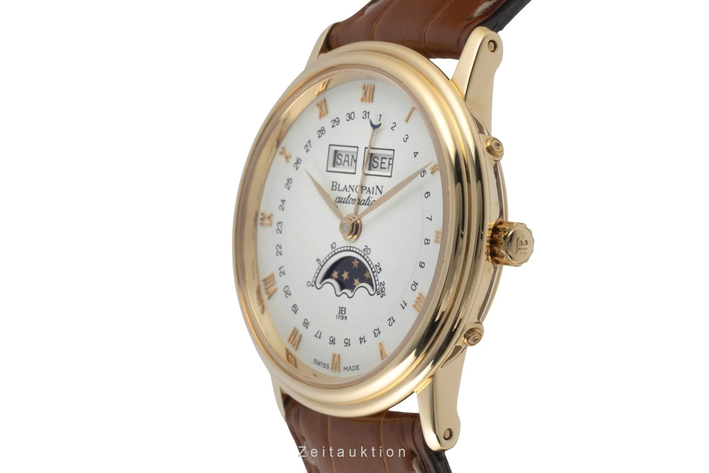 Blancpain Villeret 18 ct gold automatic men's watch 6595-1418 F 55 LP: 27250EUR  [2400689] - Image 6