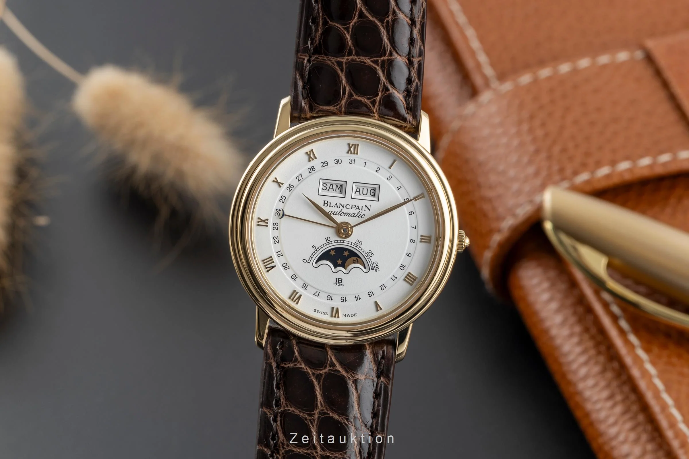 Blancpain Villeret 18 ct gold automatic men's watch 6595  [2502417] - Image 2