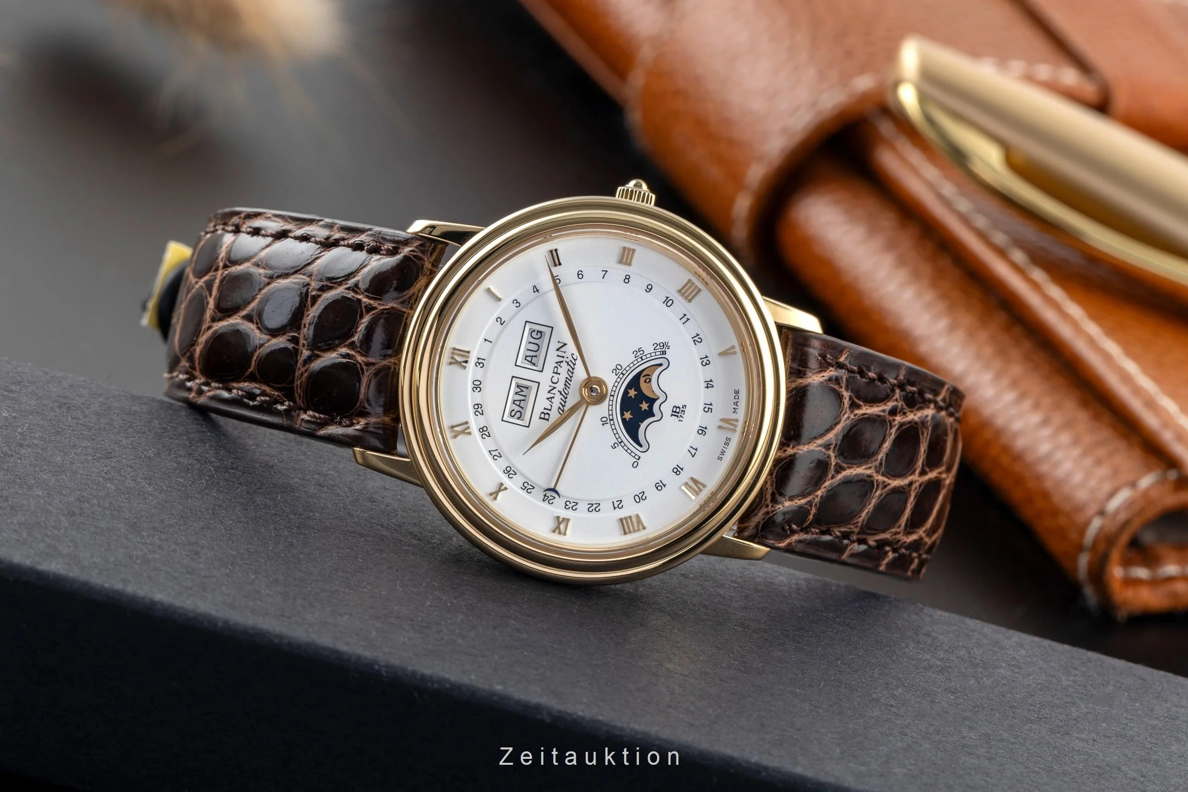 Blancpain Villeret 18 ct gold automatic men's watch 6595  [2502417] - Image 3