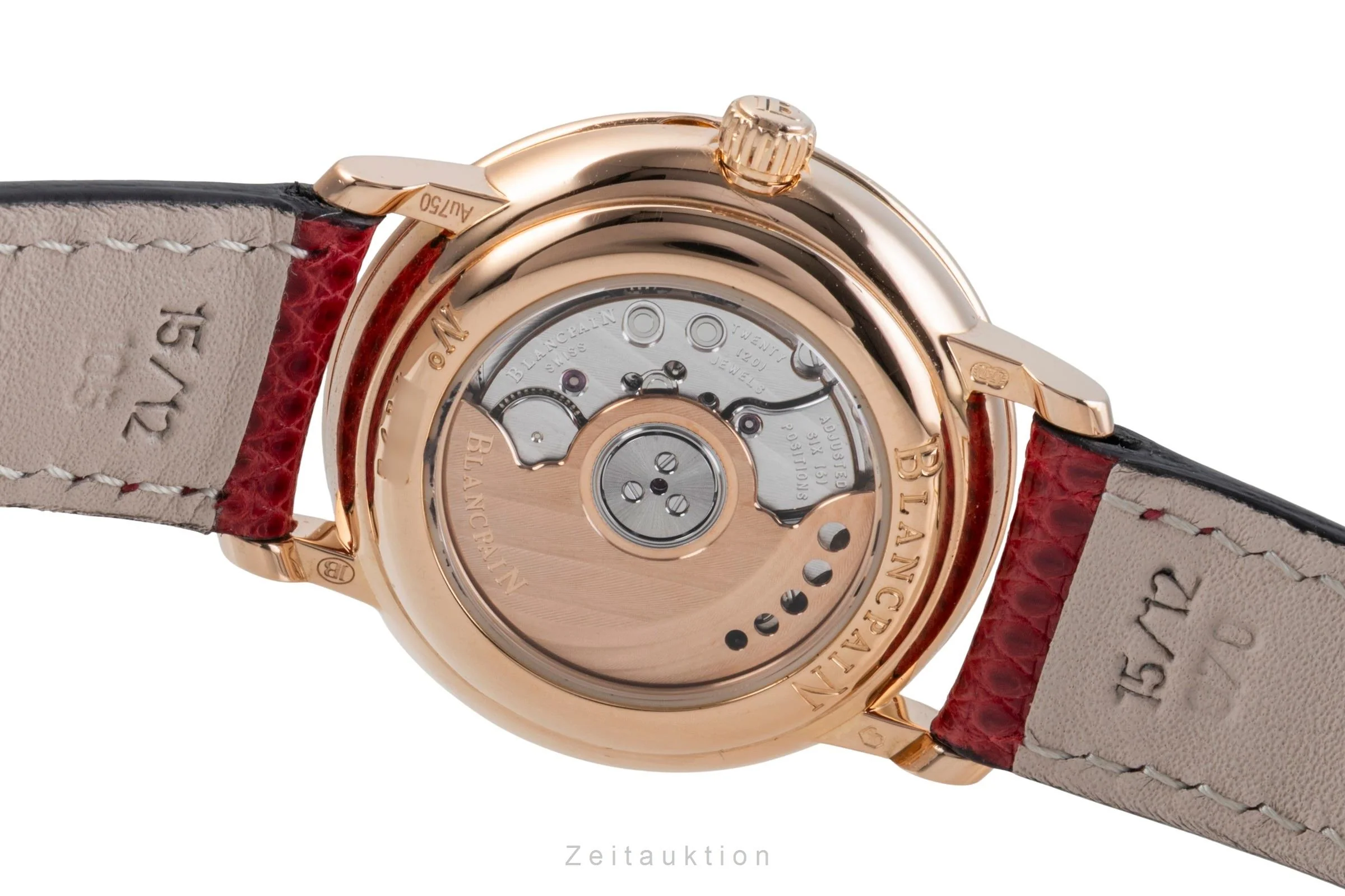 Blancpain Villeret 18 ct red gold automatic women's watch 6104-3642-55A  [2505087] - Image 12