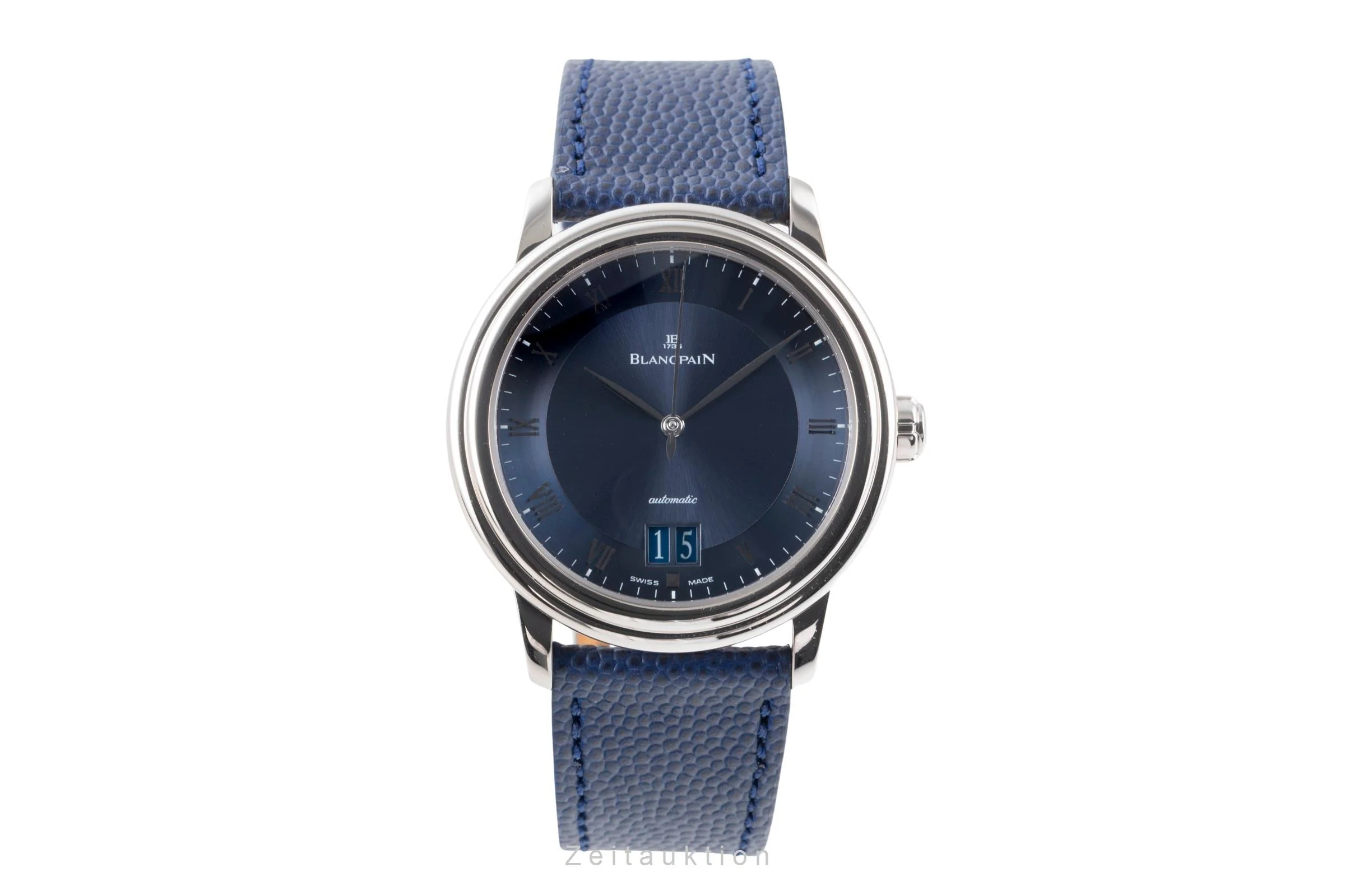 Blancpain Villeret 18 ct white gold automatic men's watch 6850-1540-55  [2506931] - Image 5