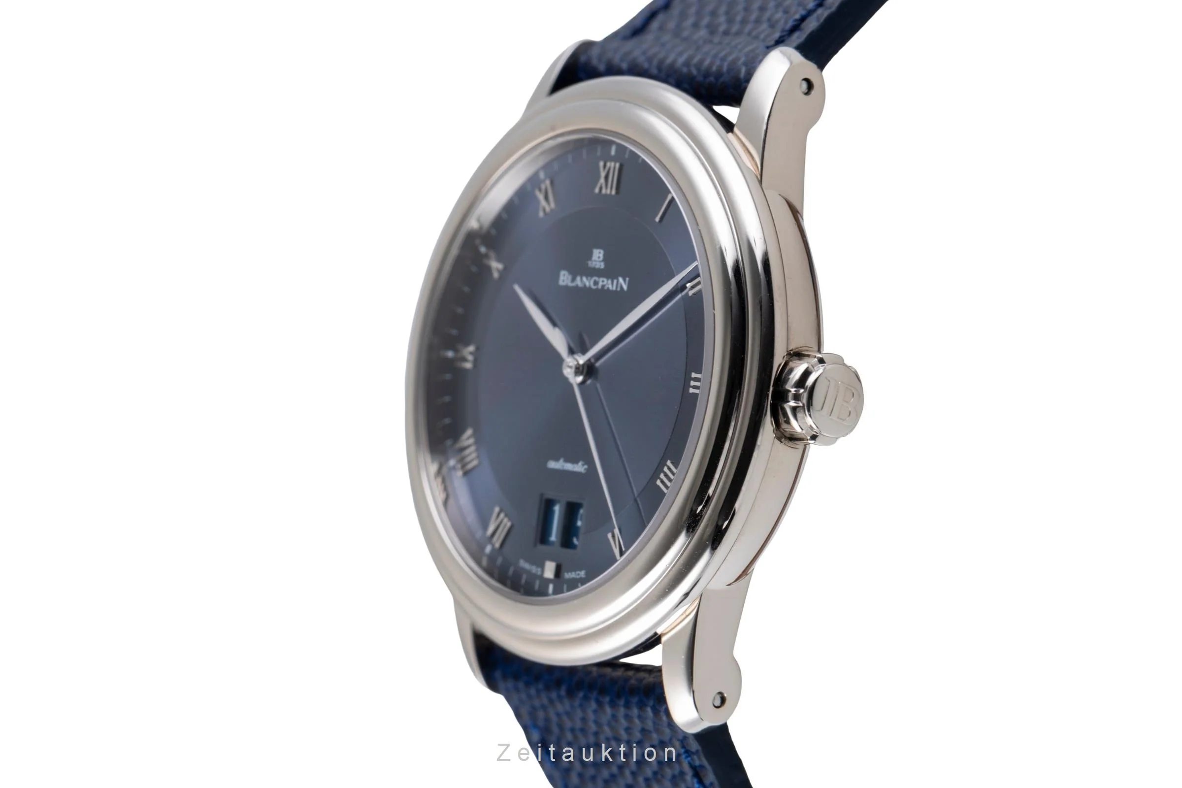 Blancpain Villeret 18 ct white gold automatic men's watch 6850-1540-55  [2506931] - Image 7