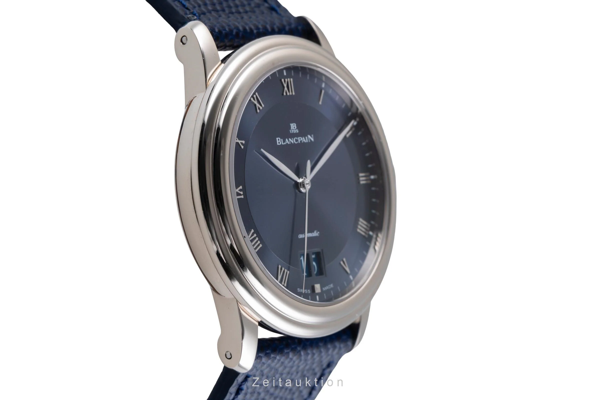 Blancpain Villeret 18 ct white gold automatic men's watch 6850-1540-55  [2506931] - Image 8