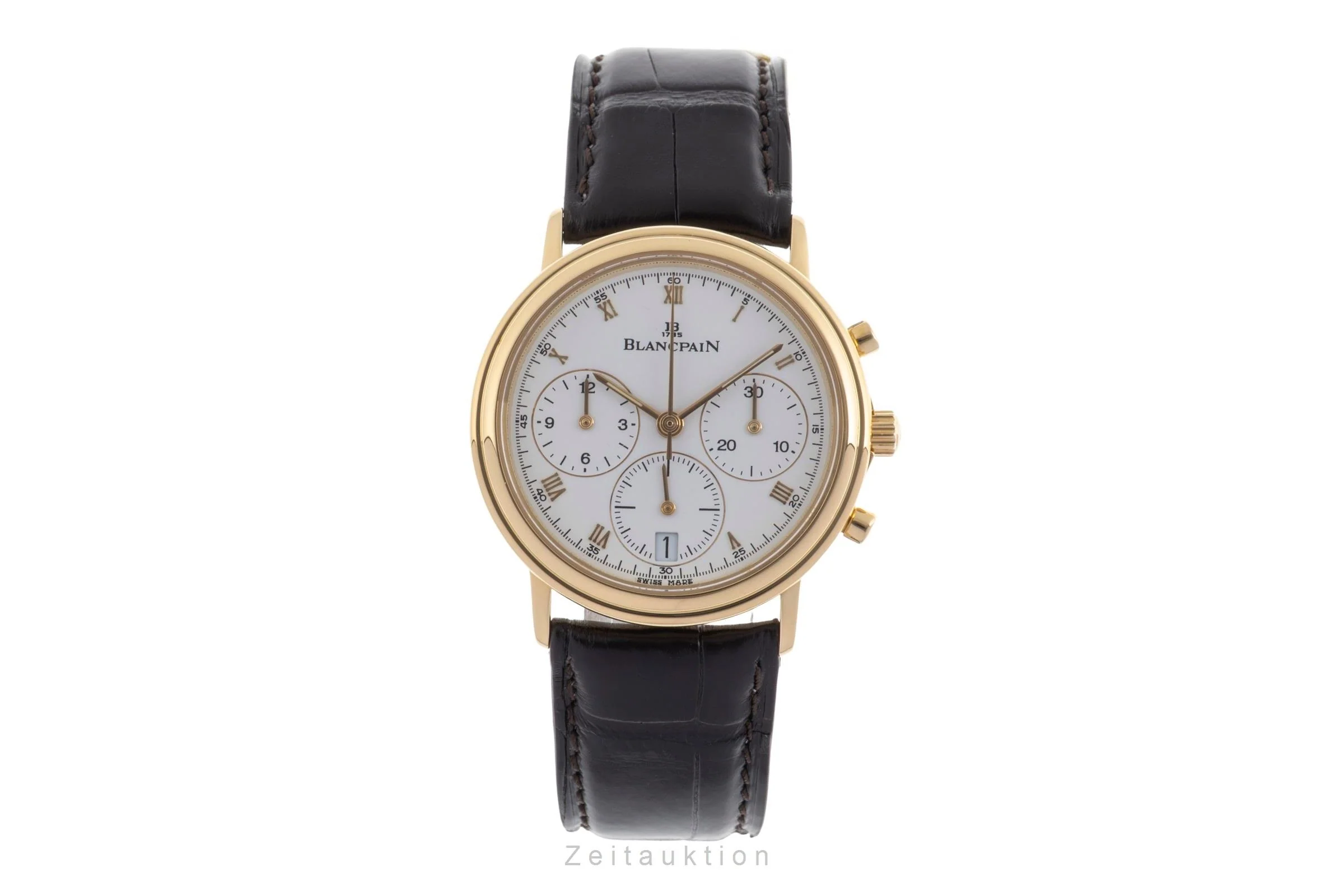 Blancpain Villeret chronograph 18 ct gold automatic men's watch 1185.1418.55  [2502654] - Image 5