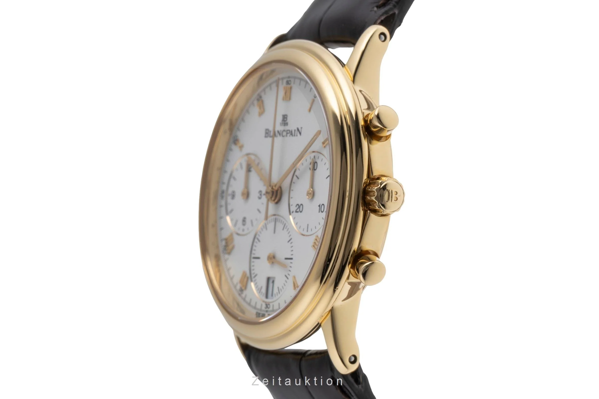 Blancpain Villeret chronograph 18 ct gold automatic men's watch 1185.1418.55  [2502654] - Image 7