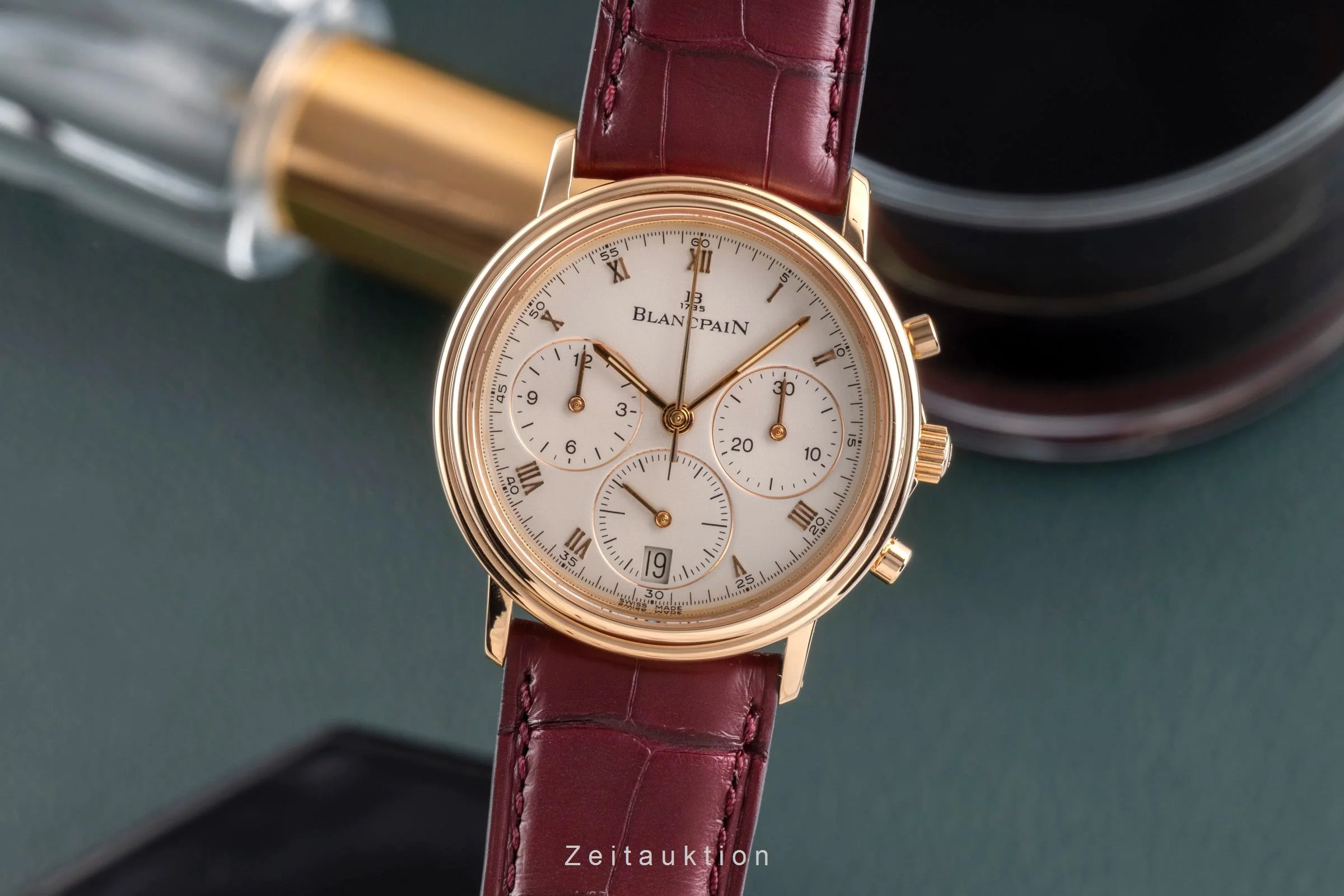 Blancpain Villeret chronograph 18 ct gold automatic men's watch 1185-1418-55  [2503934] - Image 2