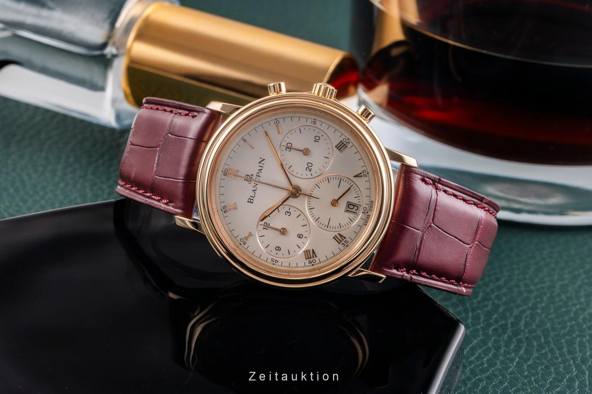 Blancpain Villeret chronograph 18 ct gold automatic men's watch 1185-1418-55  [2503934] - Image 3