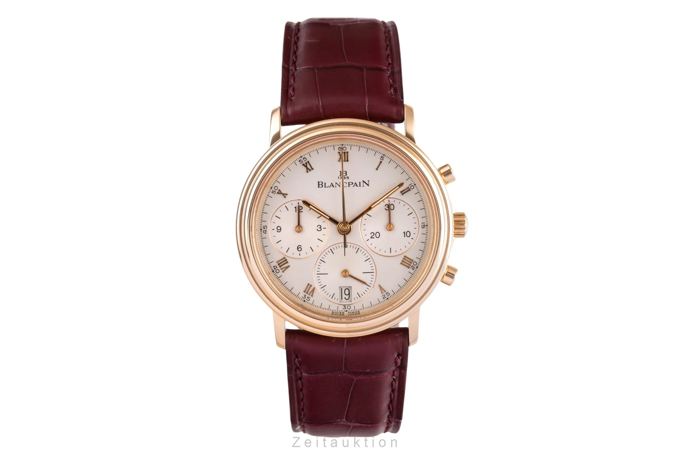 Blancpain Villeret chronograph 18 ct gold automatic men's watch 1185-1418-55  [2503934] - Image 5