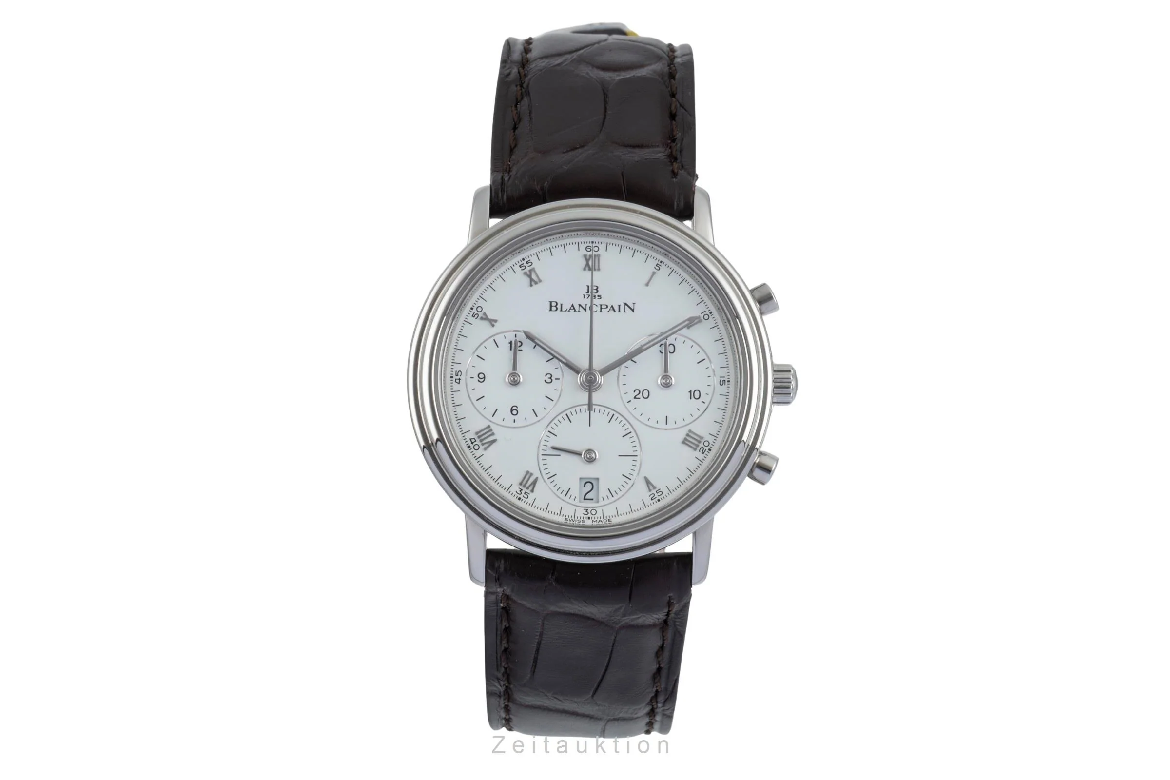 Blancpain Villeret chronograph steel automatic men's watch 1185-1127  [2507401] - Image 5