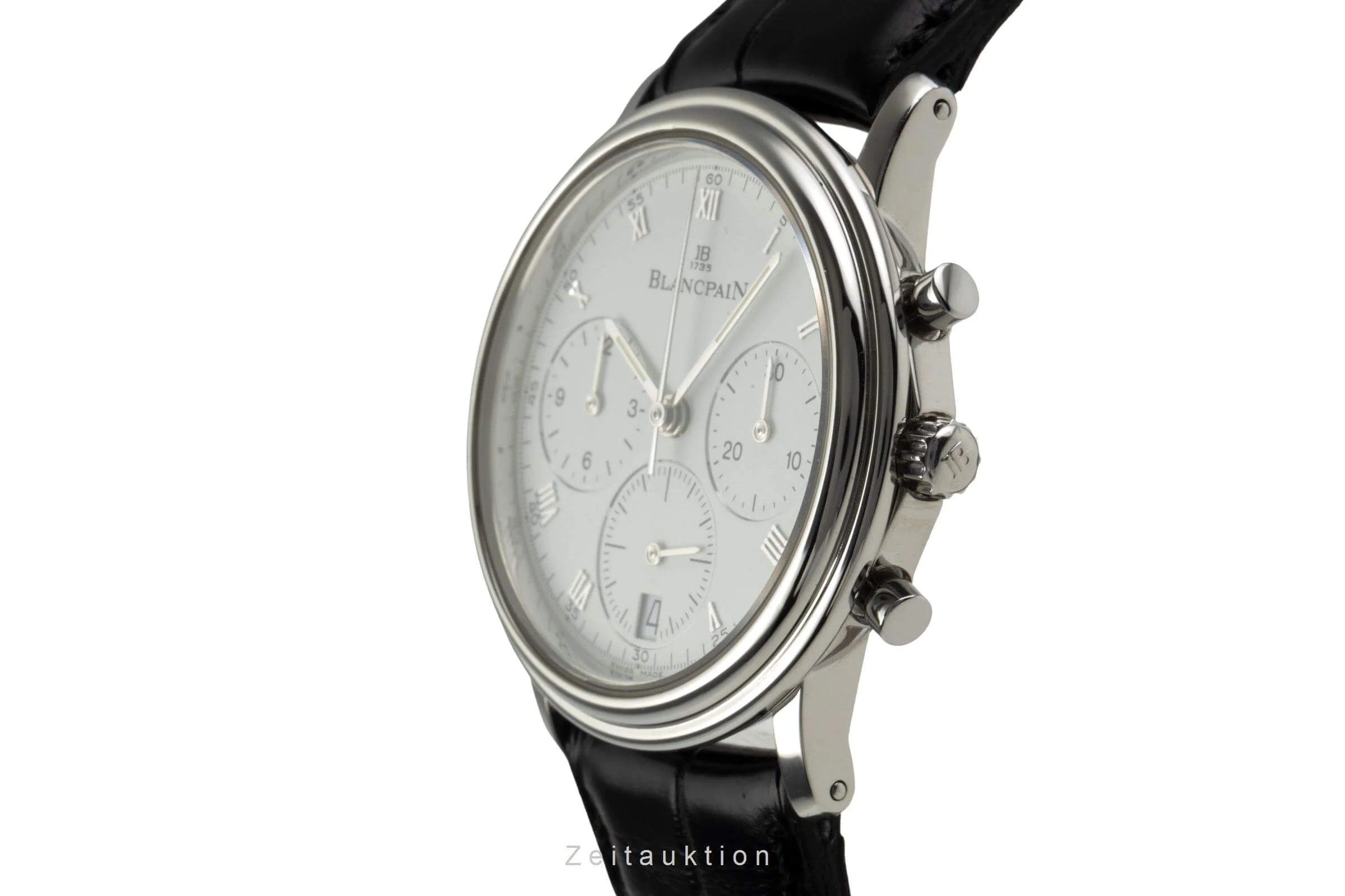 Blancpain Villeret chronograph steel automatic men's watch 1185-1127-55  [2403255] - Image 6