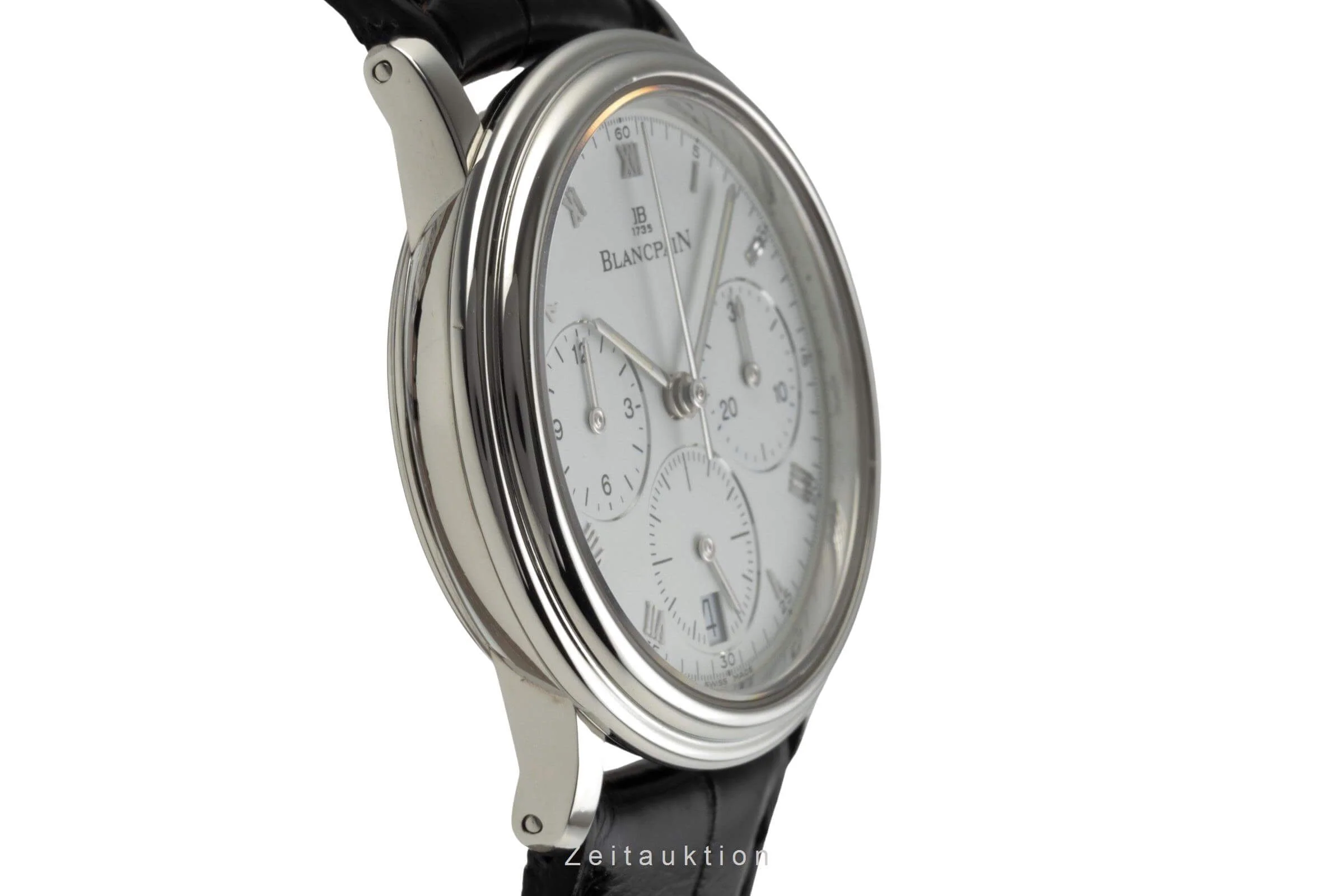 Blancpain Villeret chronograph steel automatic men's watch 1185-1127-55  [2403255] - Image 7
