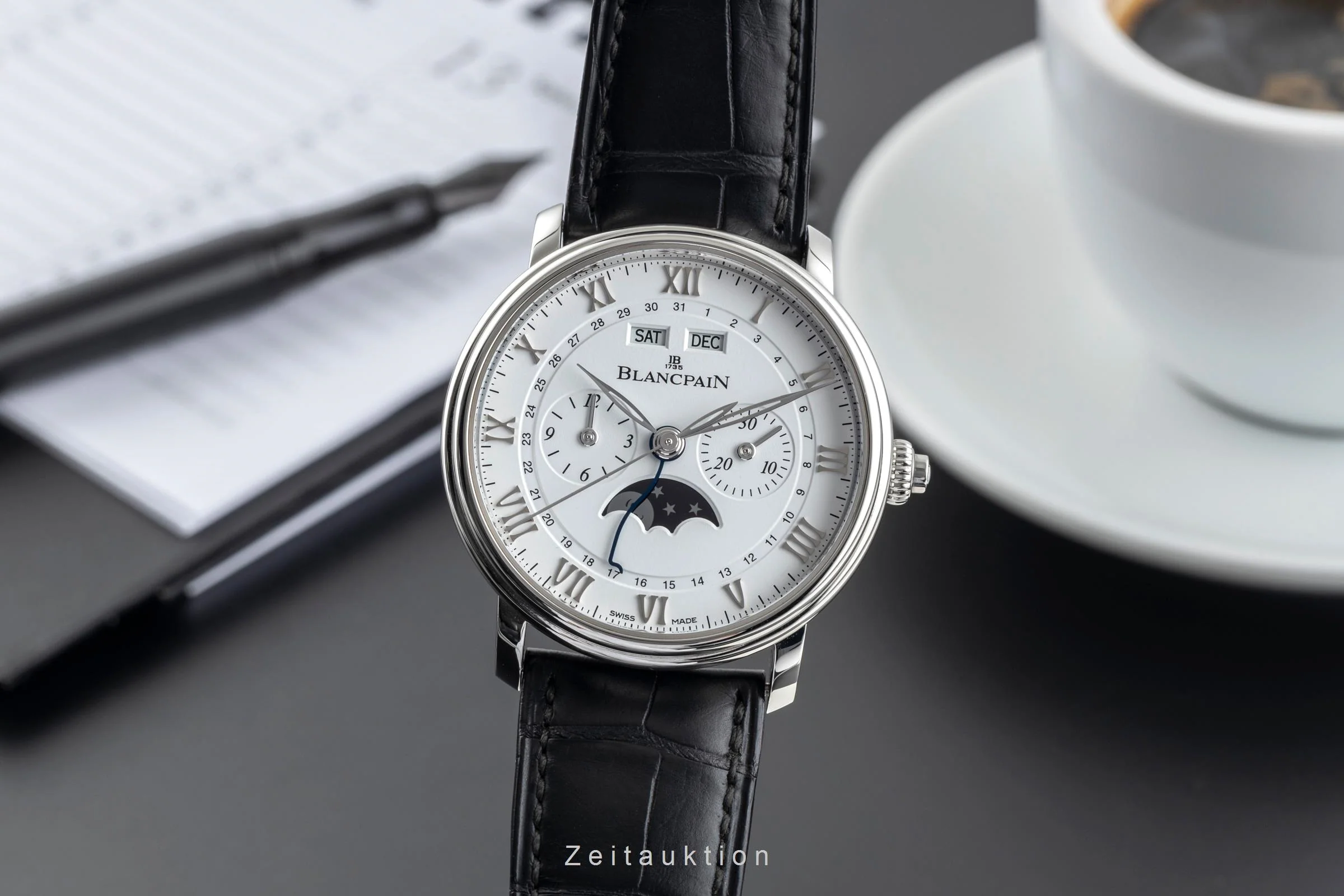 Blancpain Villeret chronograph steel automatic men's watch 6685-1127-55B  [2504527] - Image 2