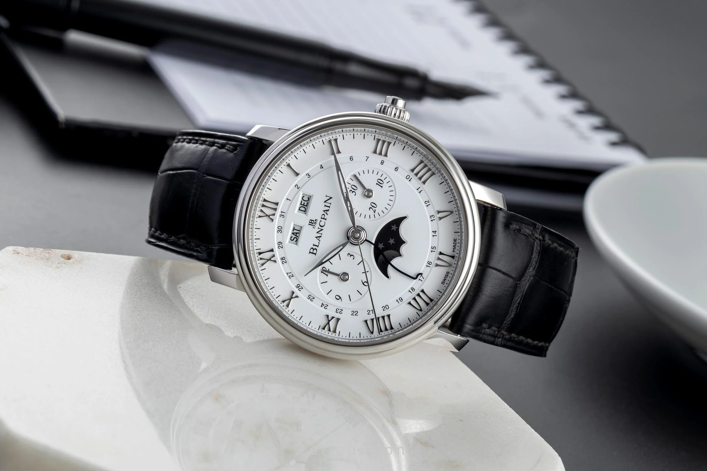 Blancpain Villeret chronograph steel automatic men's watch 6685-1127-55B  [2504527] - Image 3