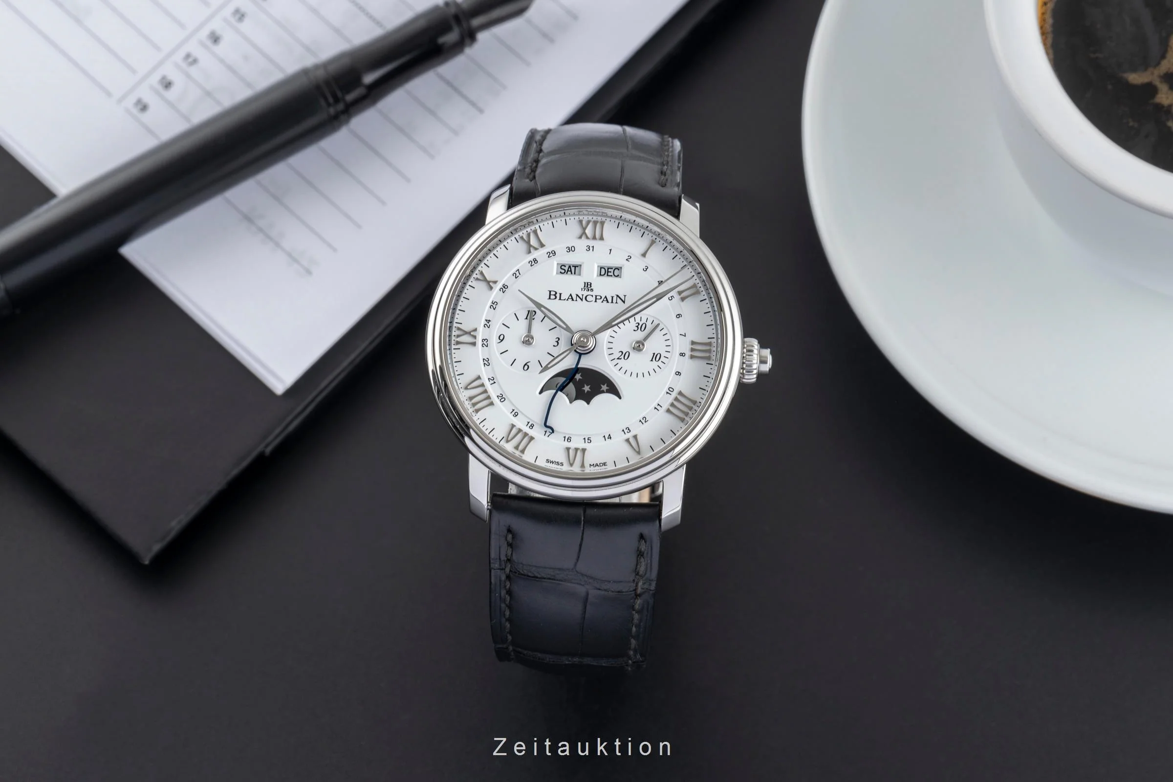 Blancpain Villeret chronograph steel automatic men's watch 6685-1127-55B  [2504527] - Image 4