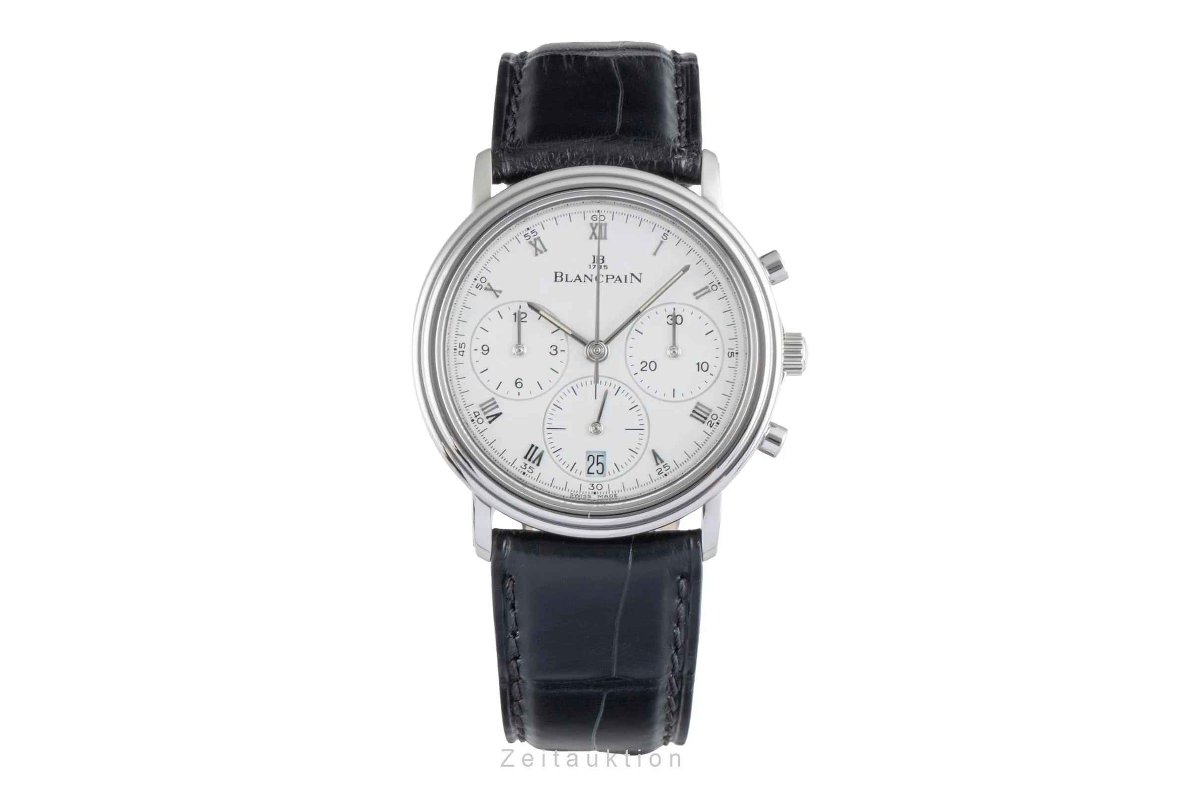 Blancpain Villeret chronograph steel manual winding men's watch 1180-1127  [2507389] - Image 5