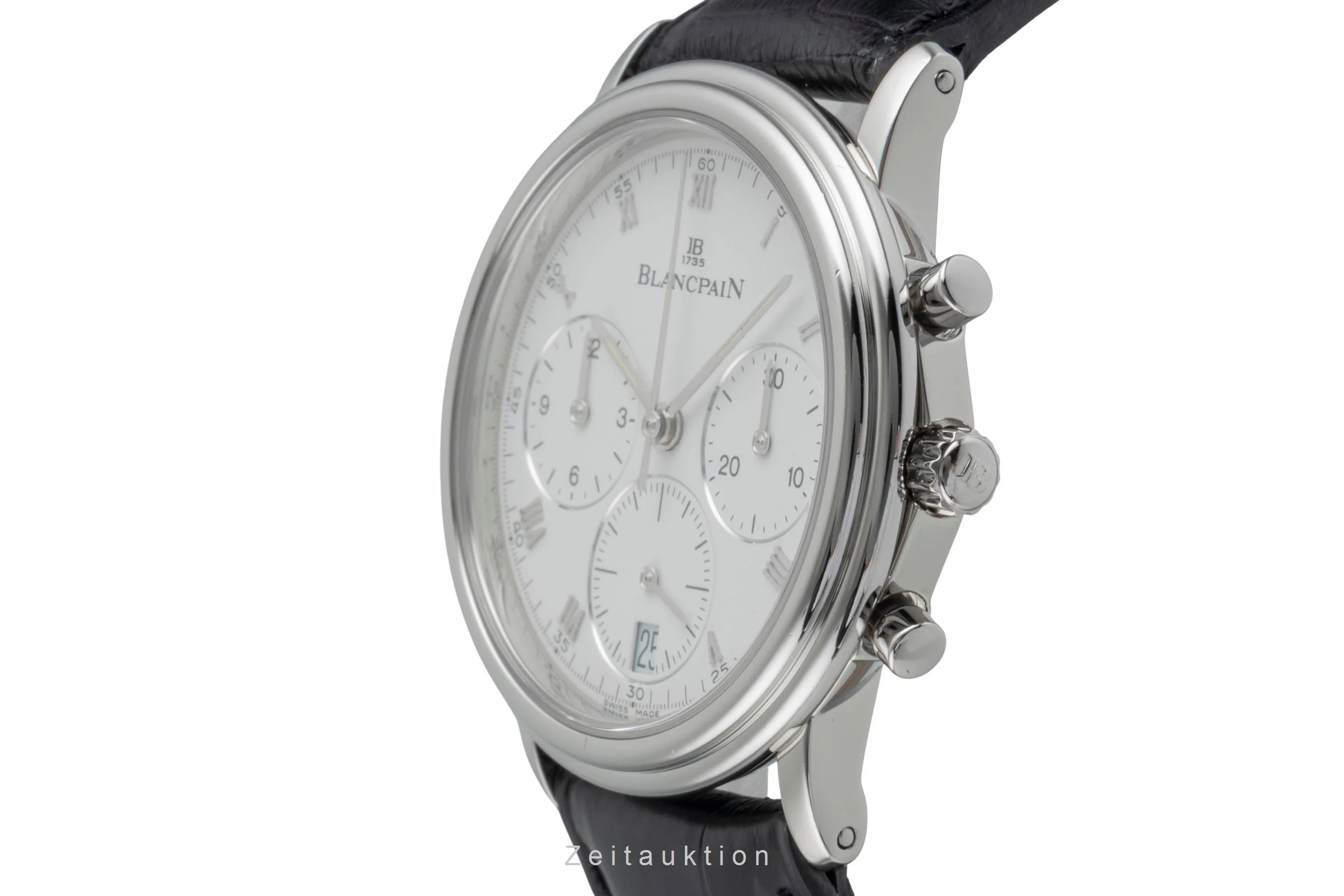 Blancpain Villeret chronograph steel manual winding men's watch 1180-1127  [2507389] - Image 7