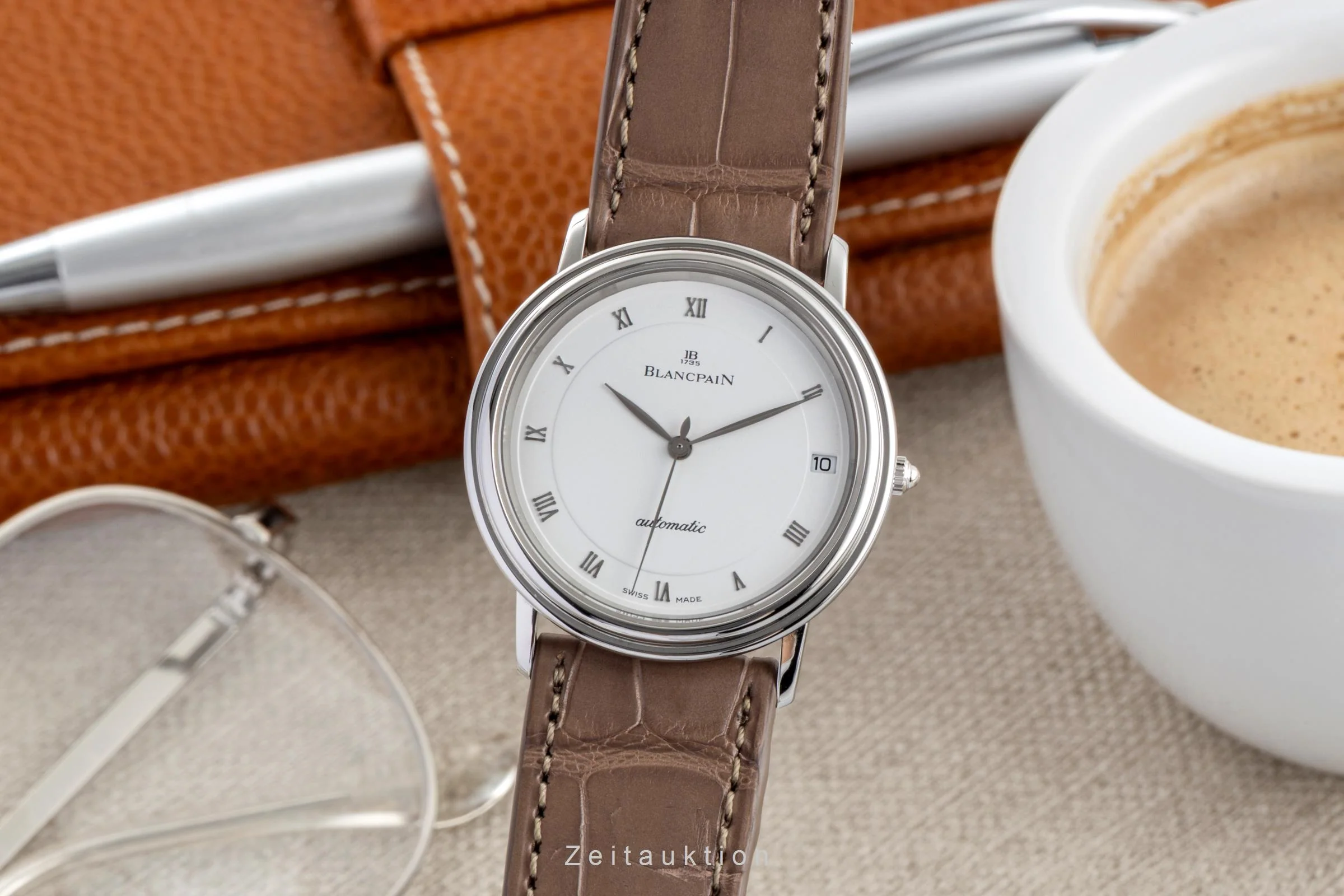 Blancpain Villeret steel automatic men's watch 1195-1127  [2600080] - Image 2