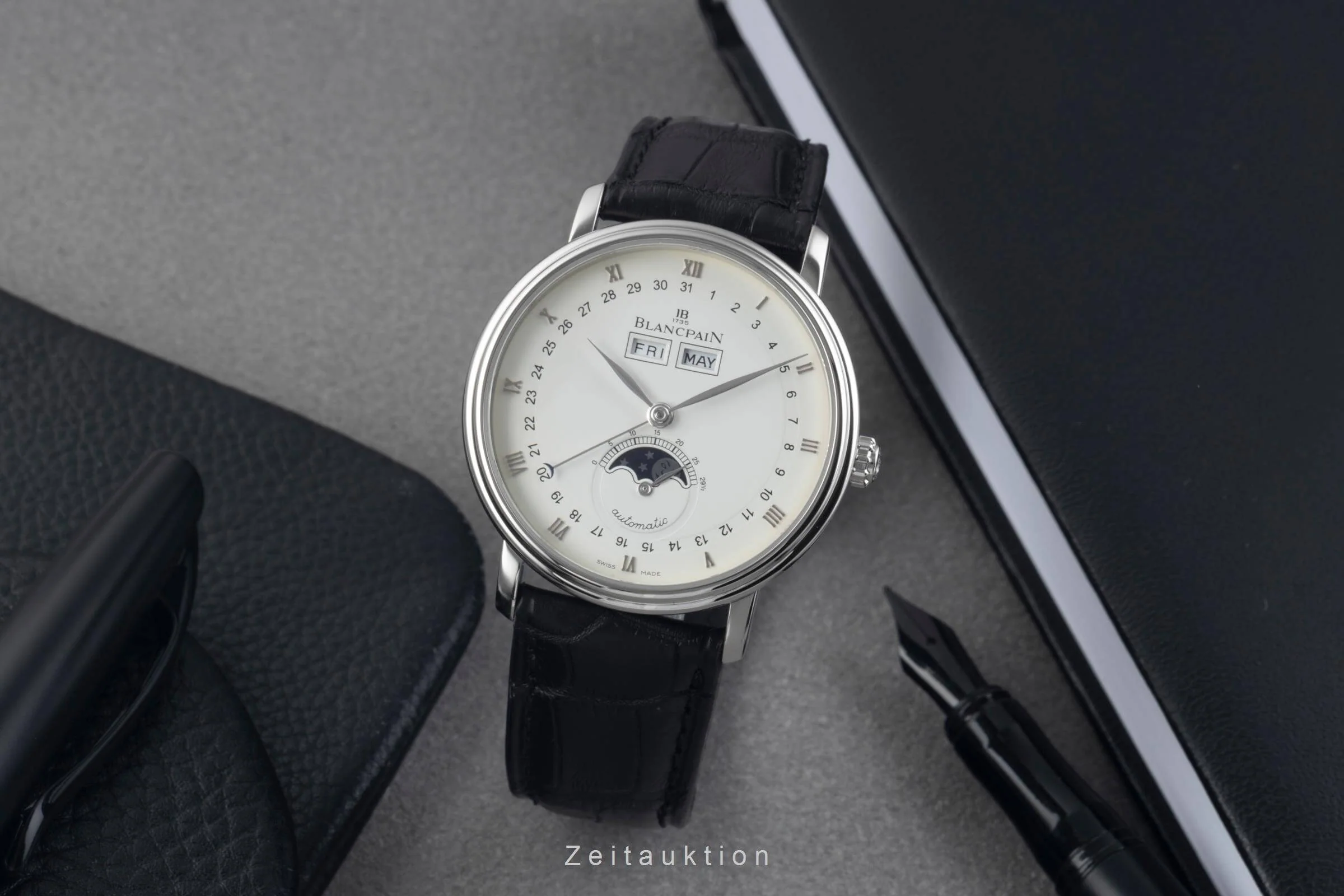 Blancpain Villeret steel automatic men's watch 6263-1127-55A LP: 15300EUR  [2501131] - Image 4