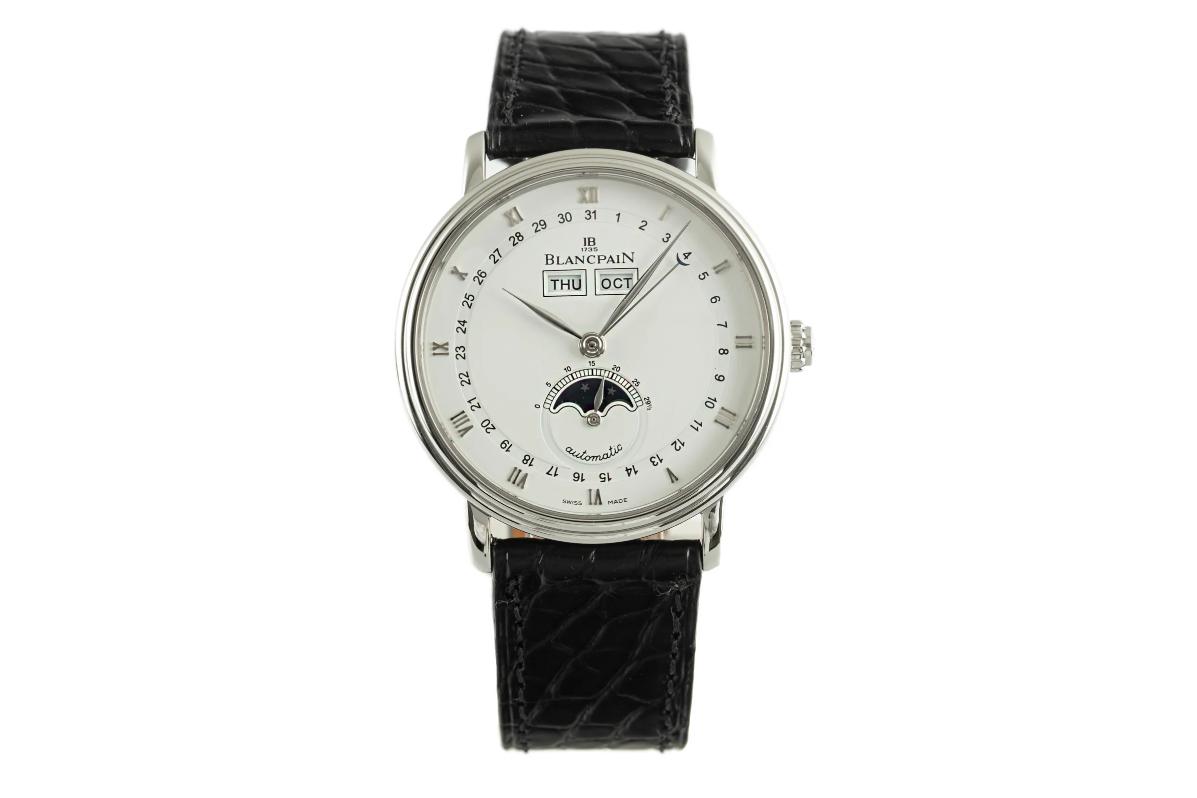 Blancpain Villeret steel automatic men's watch 6263  [2101893] - Image 4