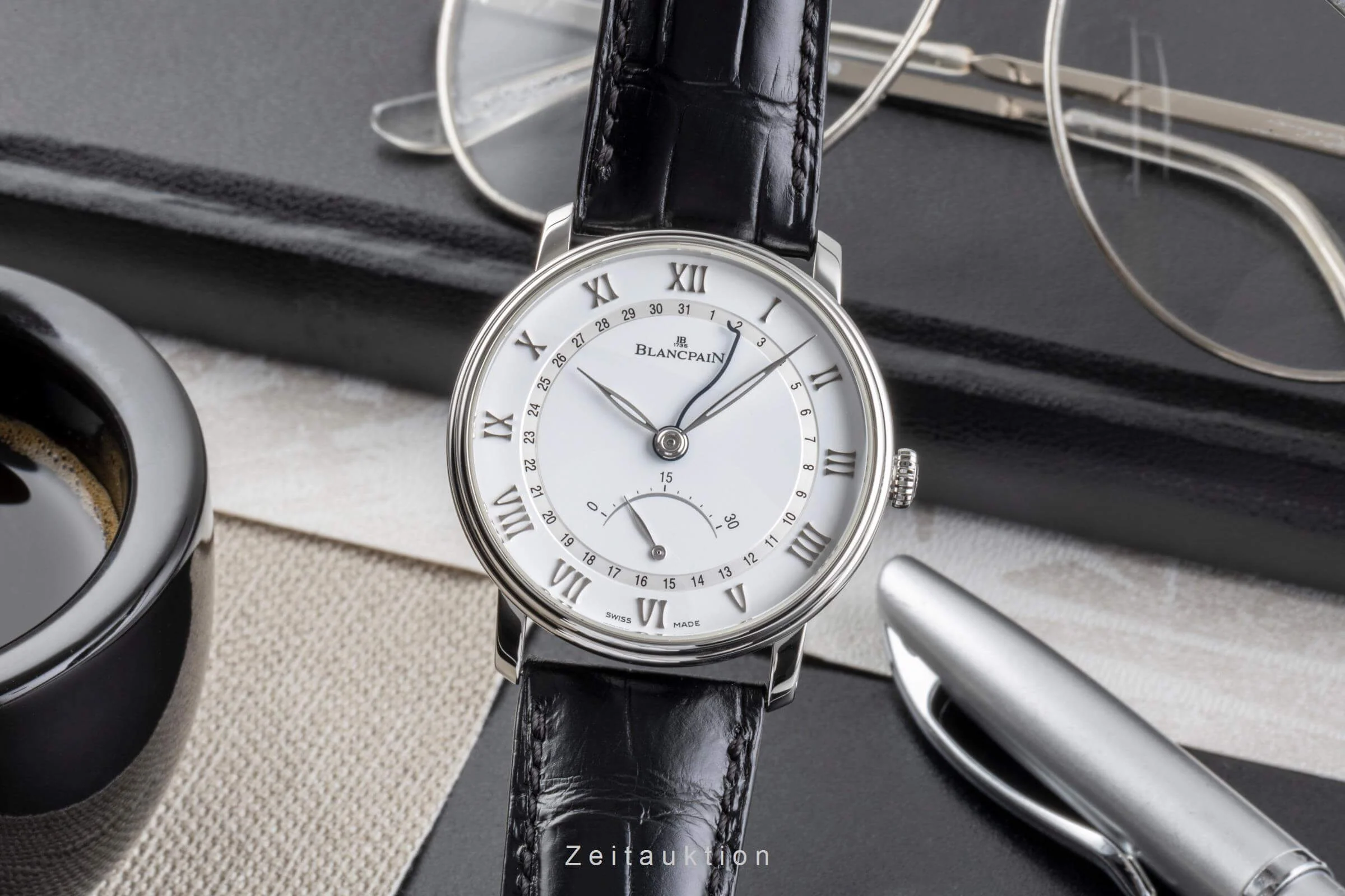 Blancpain Villeret steel automatic men's watch 6653Q-1127-55B LP: 14700EUR  [2501796] - Image 2