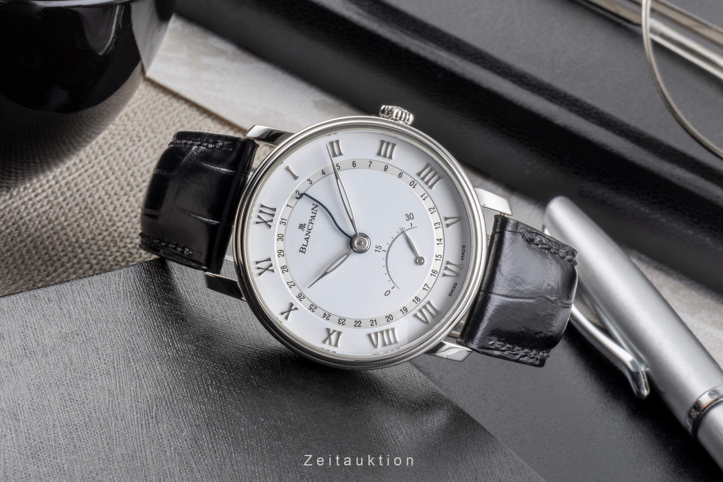 Blancpain Villeret steel automatic men's watch 6653Q-1127-55B LP: 14700EUR  [2501796] - Image 3