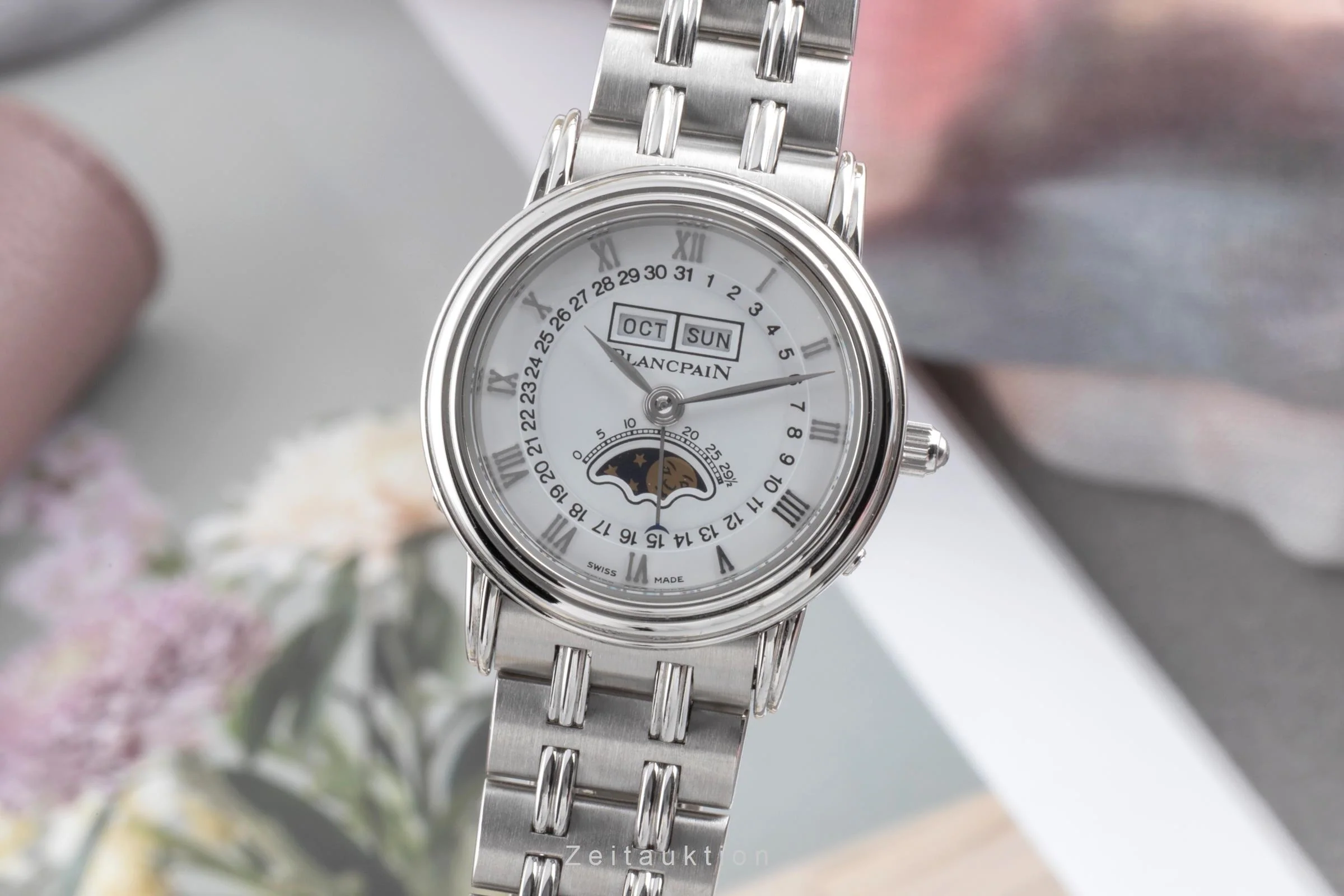 Blancpain Villeret steel automatic women's watch 6595  [2502802] - Image 2
