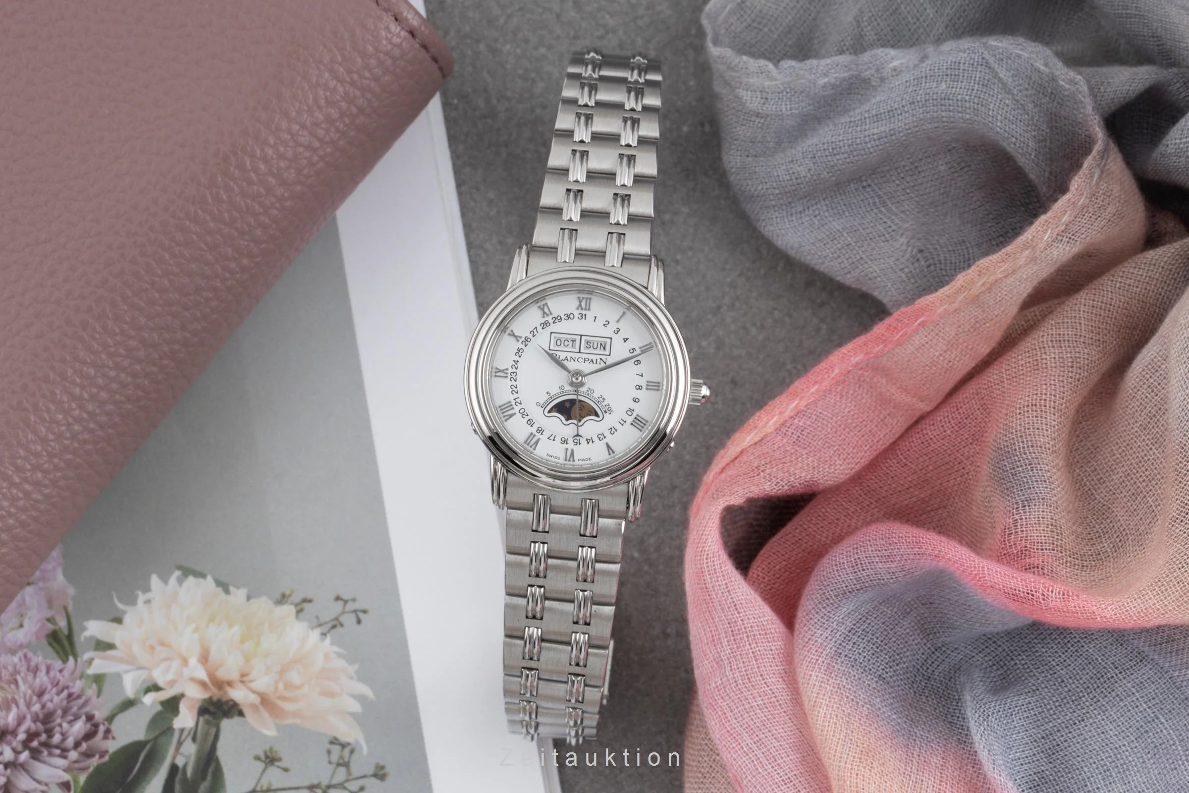Blancpain Villeret steel automatic women's watch 6595  [2502802] - Image 4