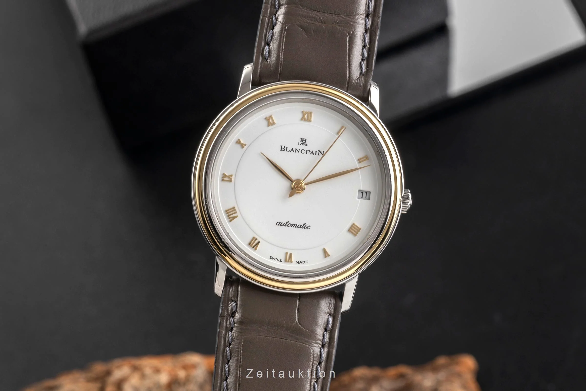 Blancpain Villeret steel / gold automatic men's watch 1195-1318  [2501923] - Image 2