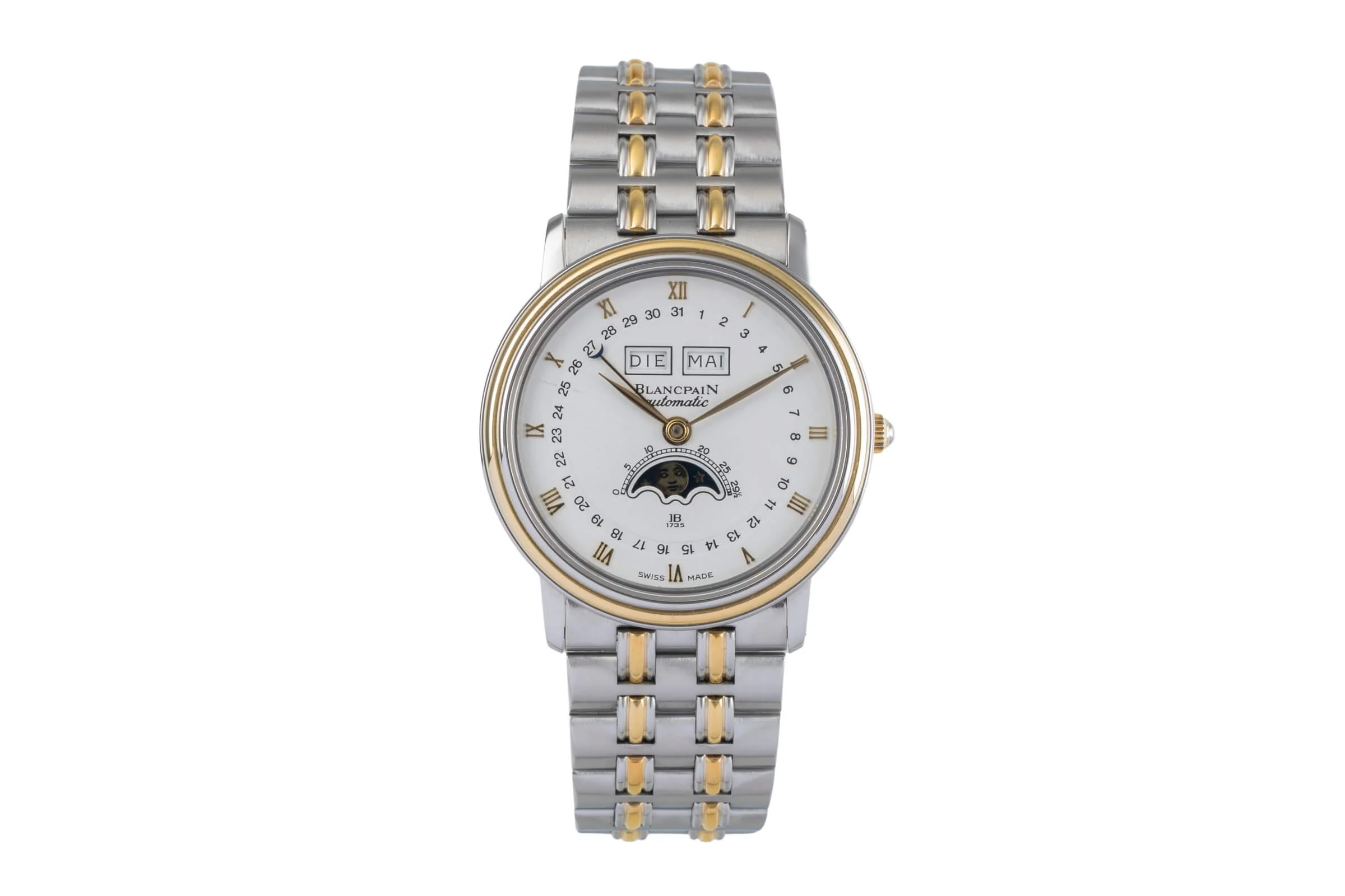 Blancpain Villeret steel / gold automatic men's watch 6595  [2500305] - Image 5