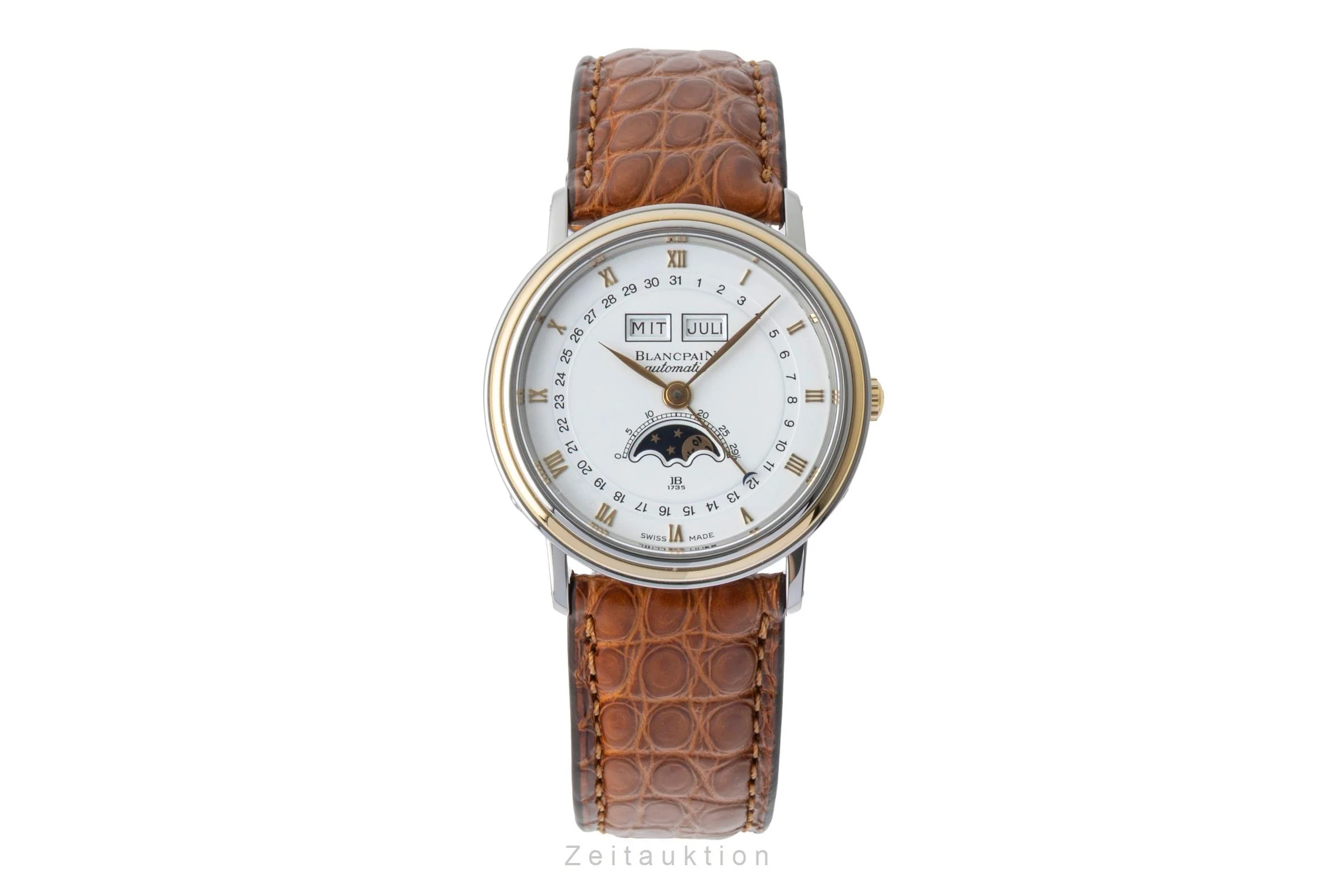 Blancpain Villeret steel / gold automatic men's watch 6595  [2600983] - Image 5