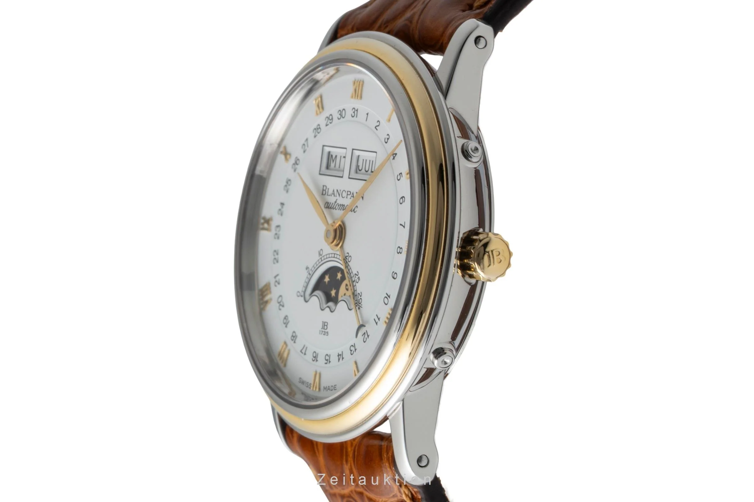 Blancpain Villeret steel / gold automatic men's watch 6595  [2600983] - Image 7