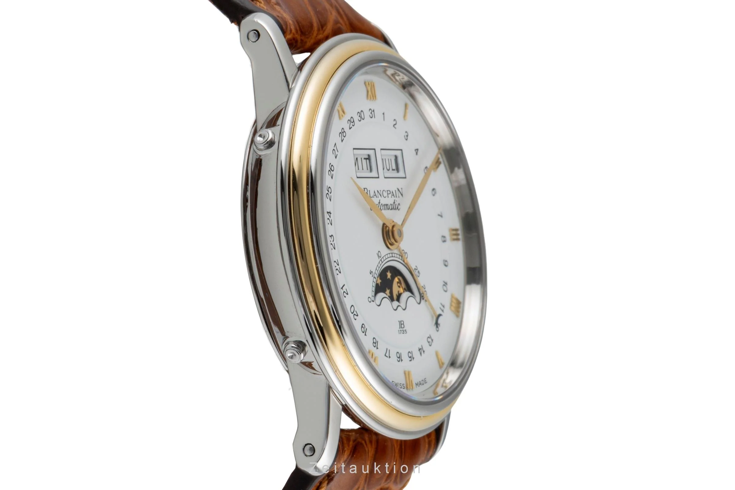 Blancpain Villeret steel / gold automatic men's watch 6595  [2600983] - Image 8