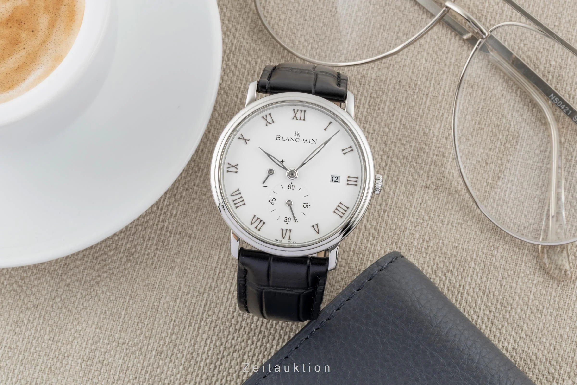 Blancpain Villeret steel manual winding men's watch 6606-1127-55B LP: 11100EUR  [2600099] - Image 4
