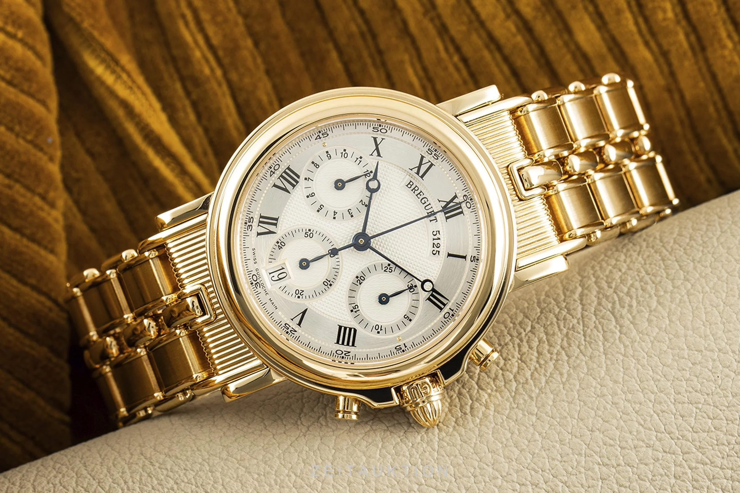 Breguet Marine chronograph 18 ct gold automatic men's watch 3460BA/12/A90  [2104236] - Image 2
