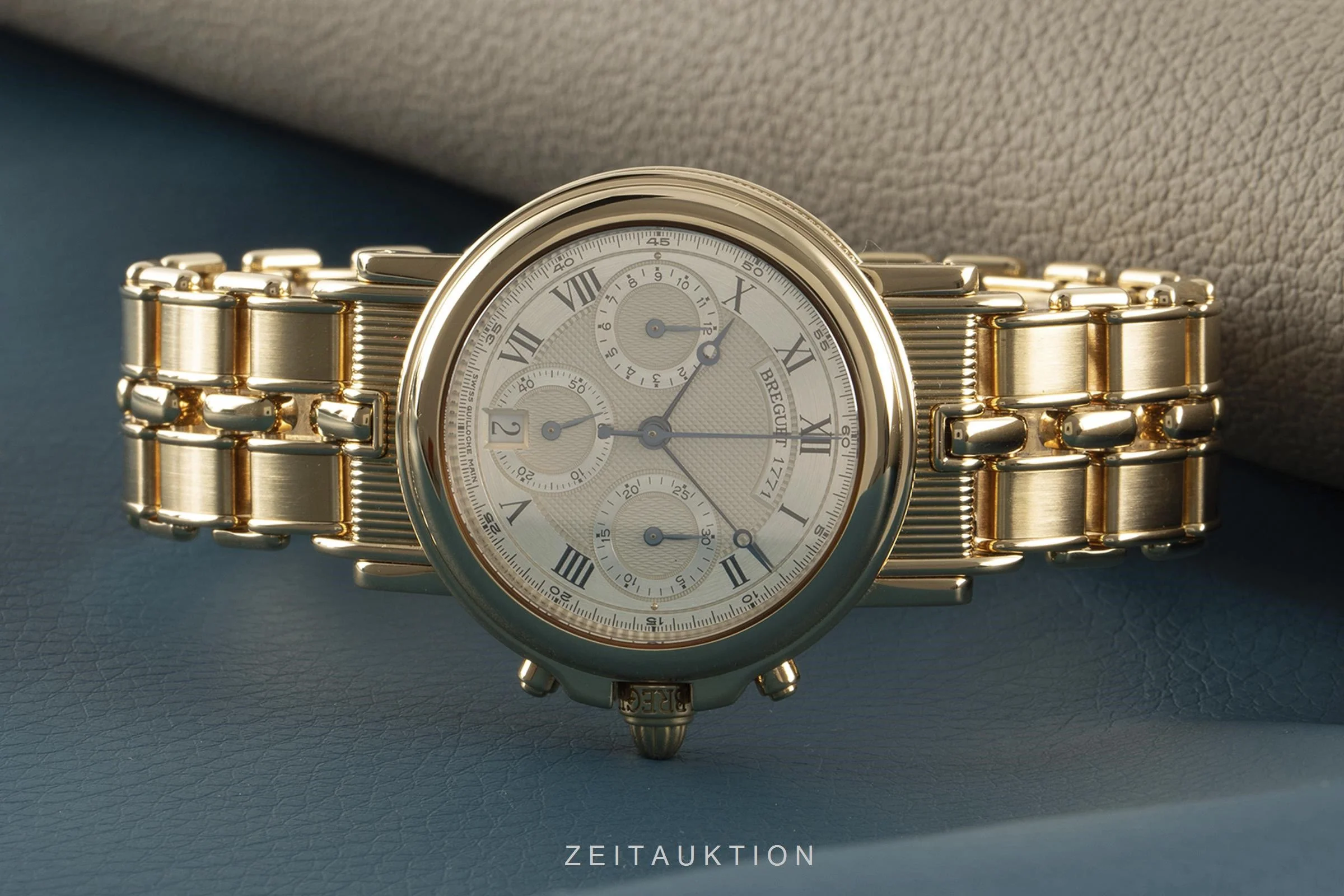 Breguet Marine chronograph 18 ct gold automatic men's watch 3460BA/12/A90  [2107789] - Image 2