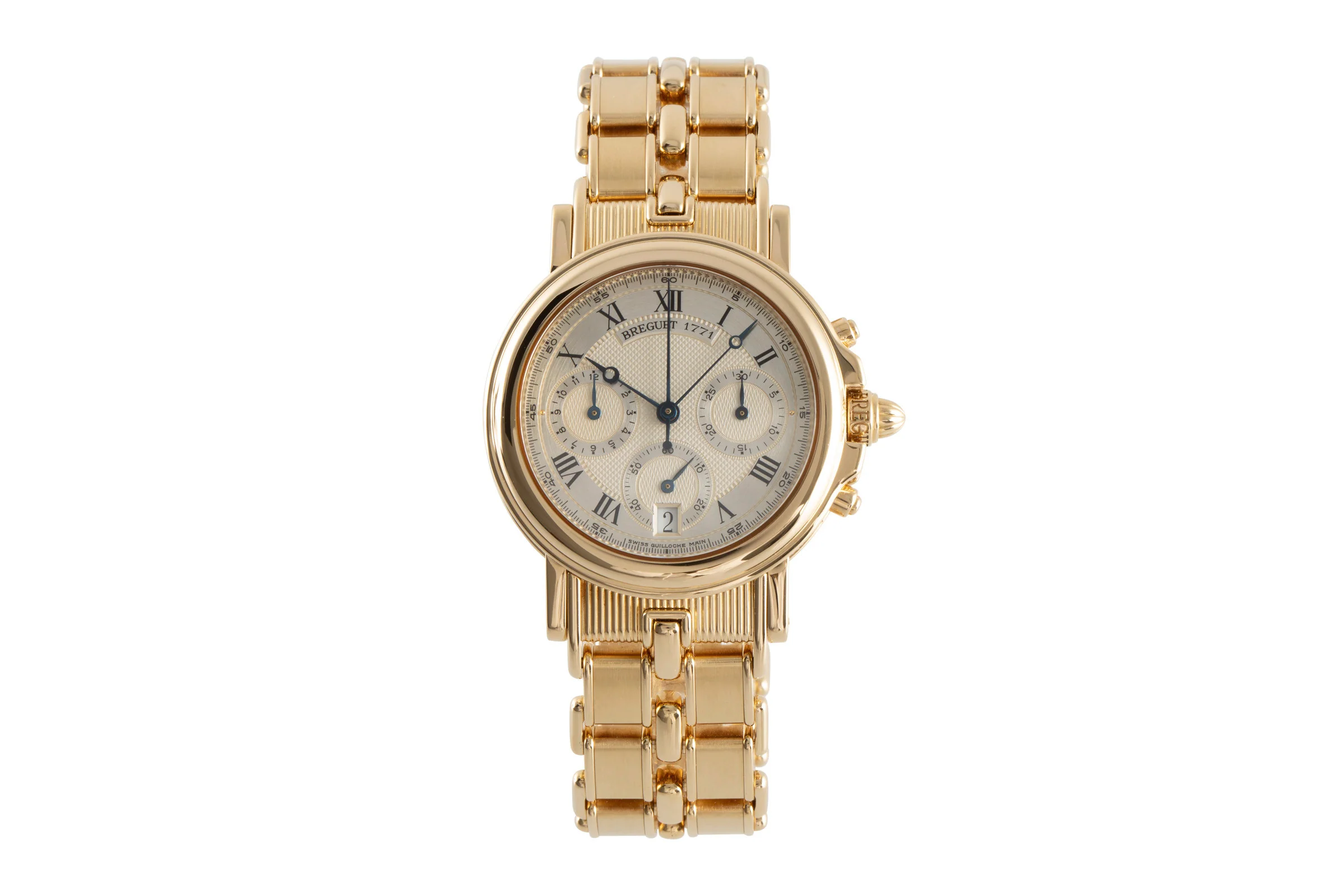 Breguet Marine chronograph 18 ct gold automatic men's watch 3460BA/12/A90  [2107789] - Image 4