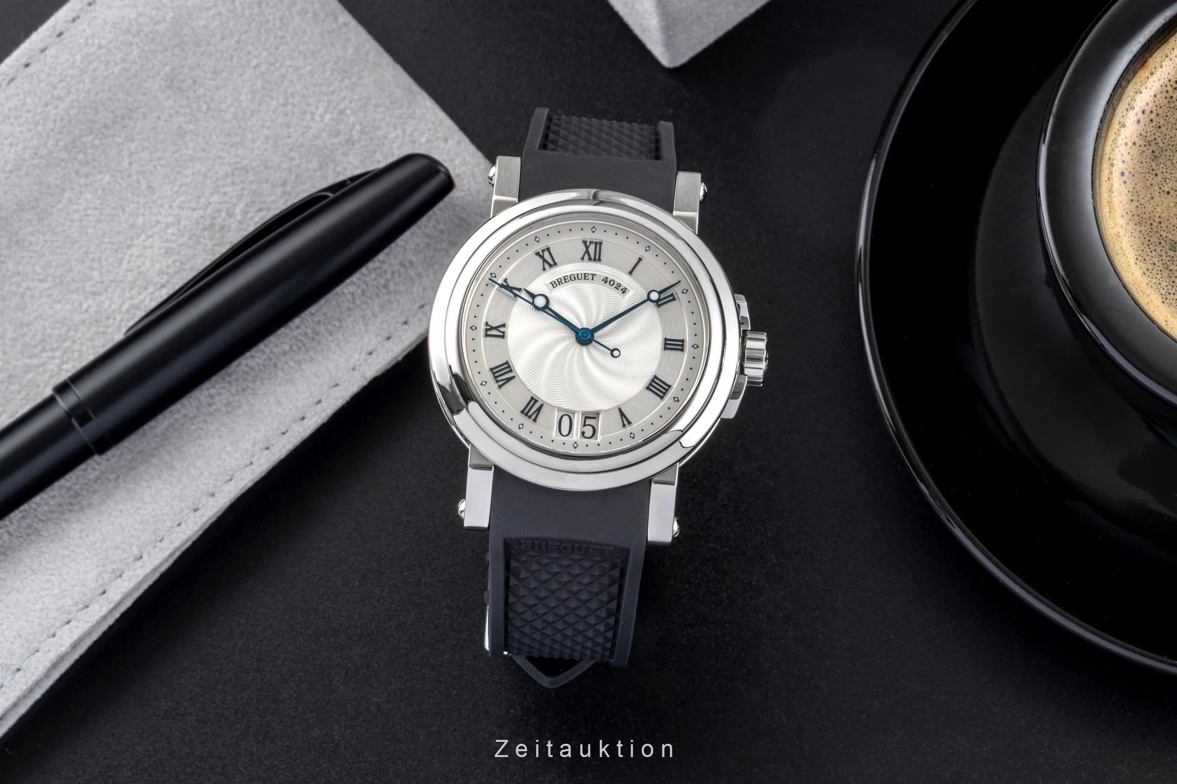 Breguet Marine steel automatic men's watch 5817 ST/12/SV0  [2507324] - Image 4