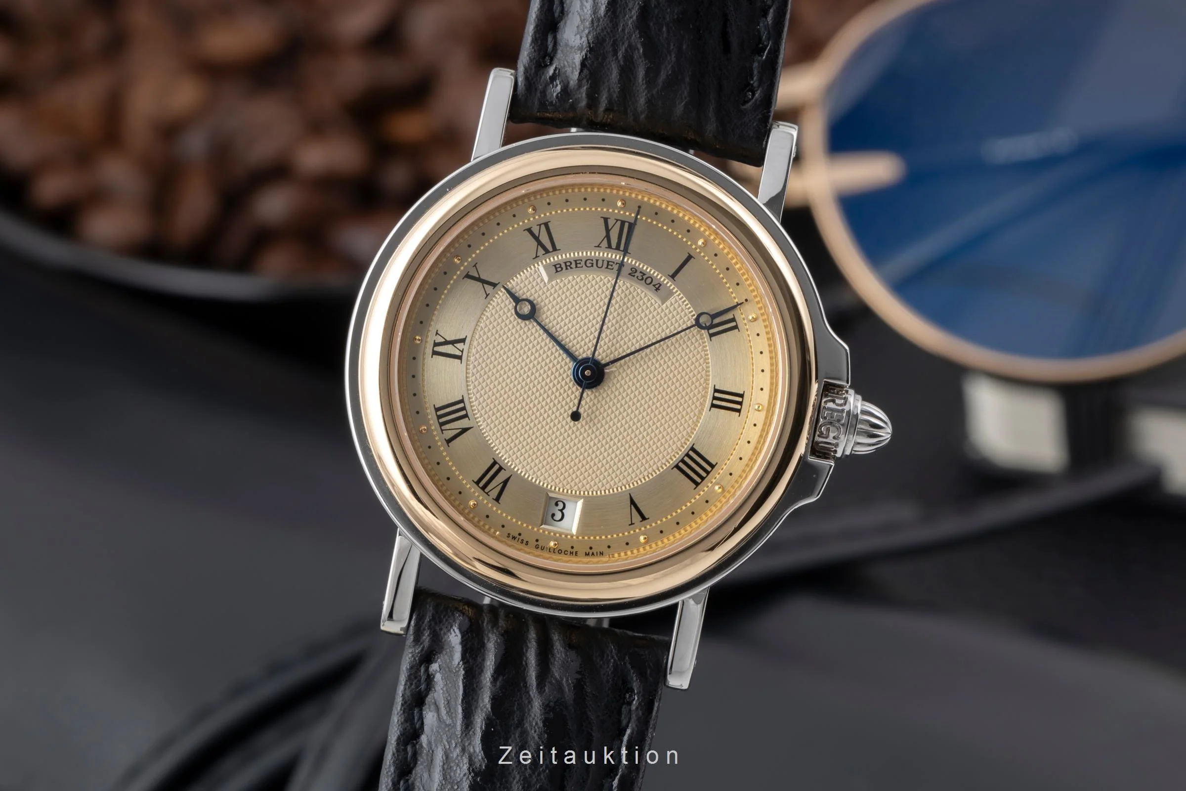 Breguet Marine steel / gold automatic men's watch 3400  [2505402] - Image 2