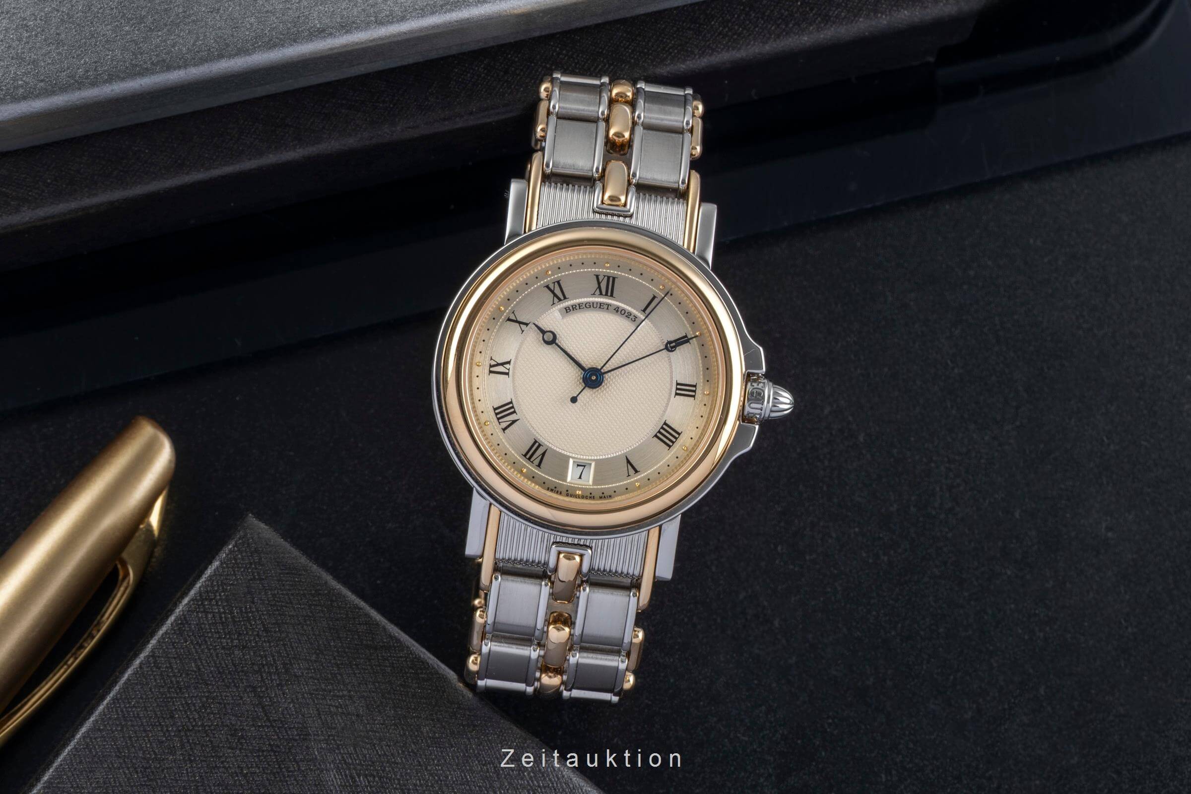 Breguet Marine steel / gold automatic men's watch 3400SA/12/X90  [2501691] - Image 4