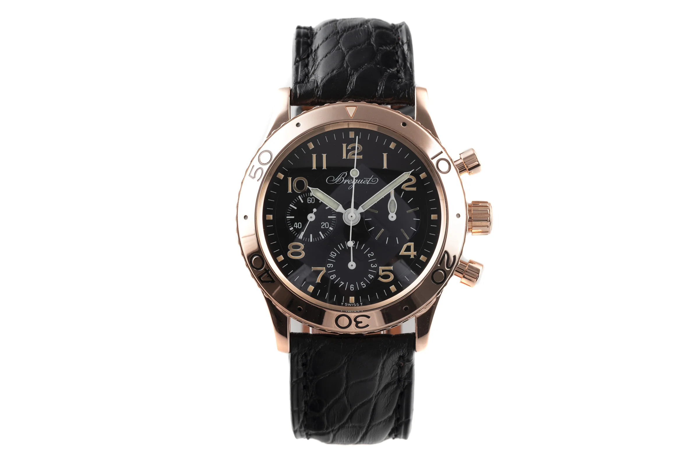 Breguet Type XX chronograph 18 ct red gold automatic men's watch 3800  [2203498] - Image 4