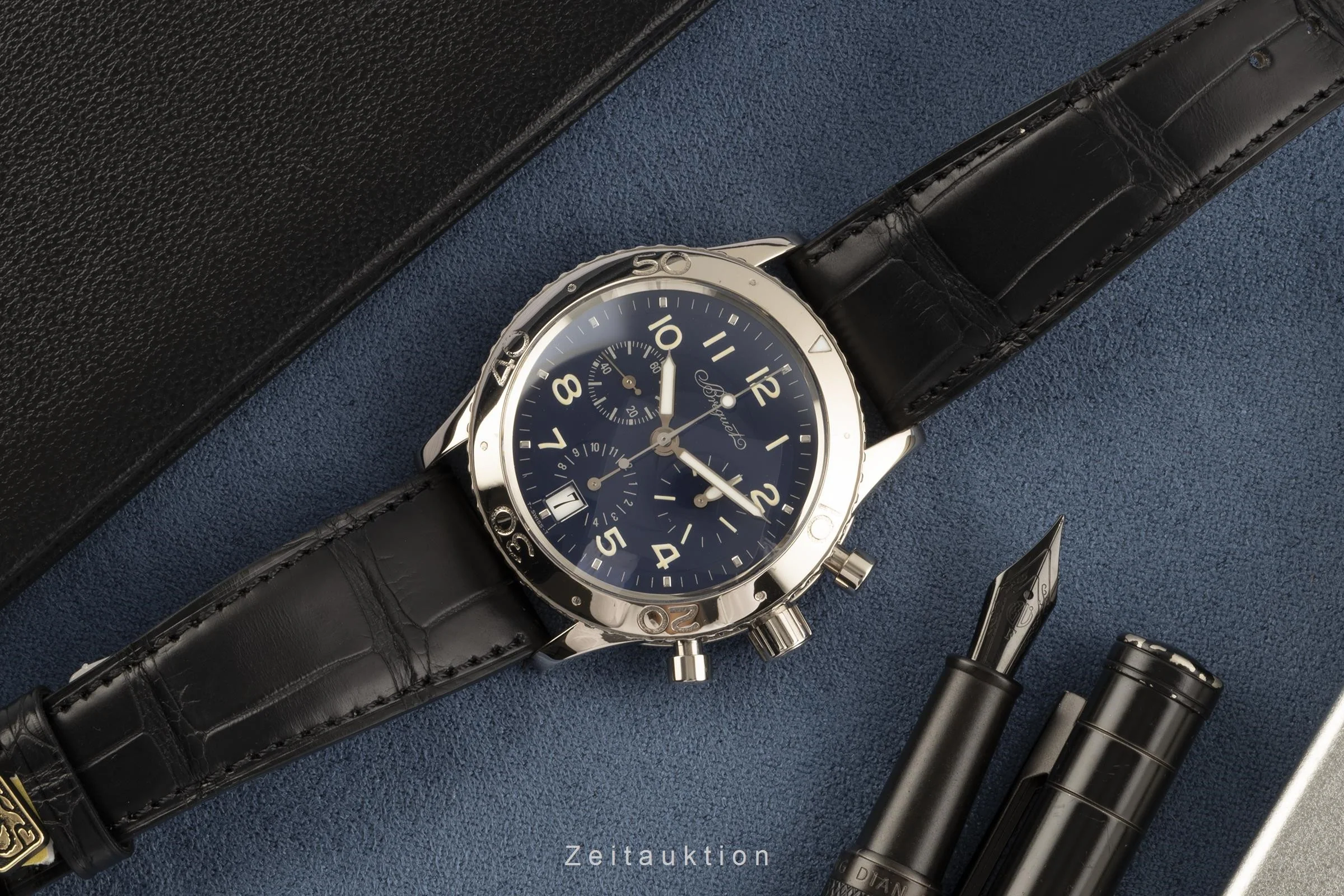 Breguet Type XX chronograph 18 ct white gold automatic men's watch 3820  [2203968] - Image 3