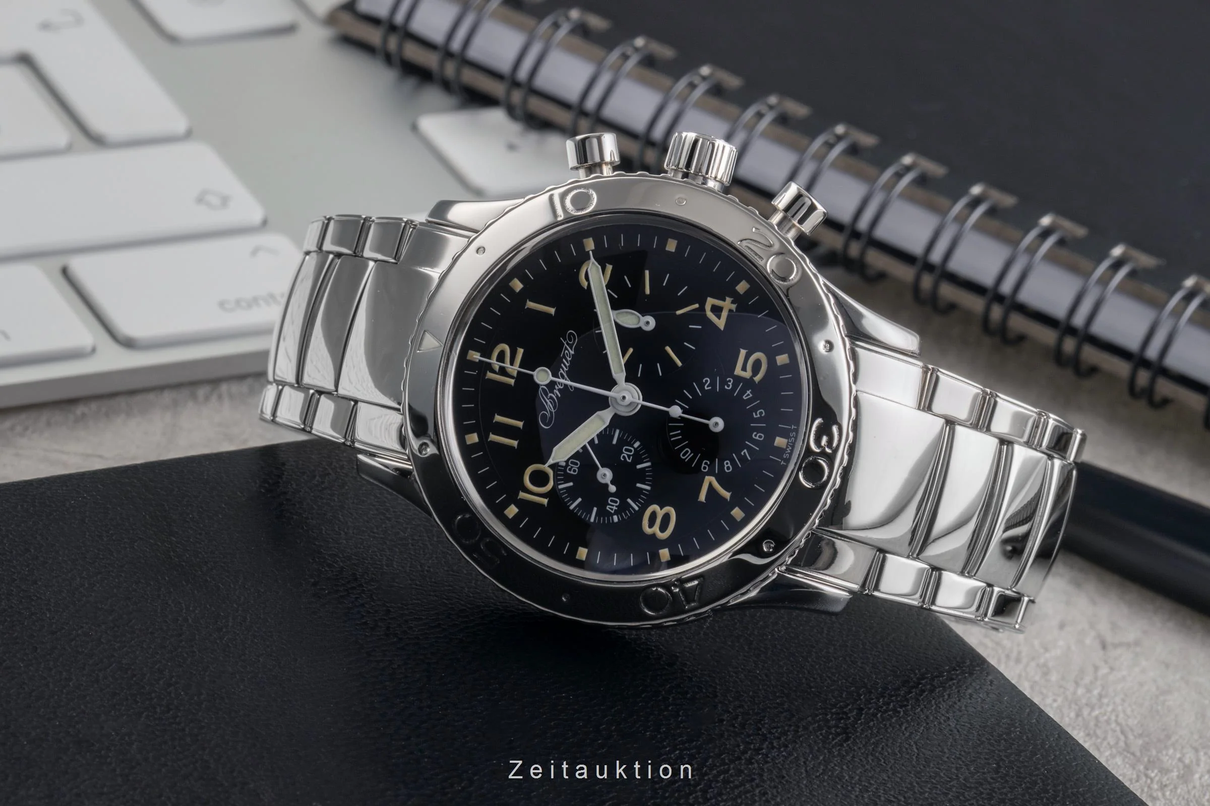 Breguet Type XX chronograph steel automatic men's watch 3800  [2503502] - Image 3