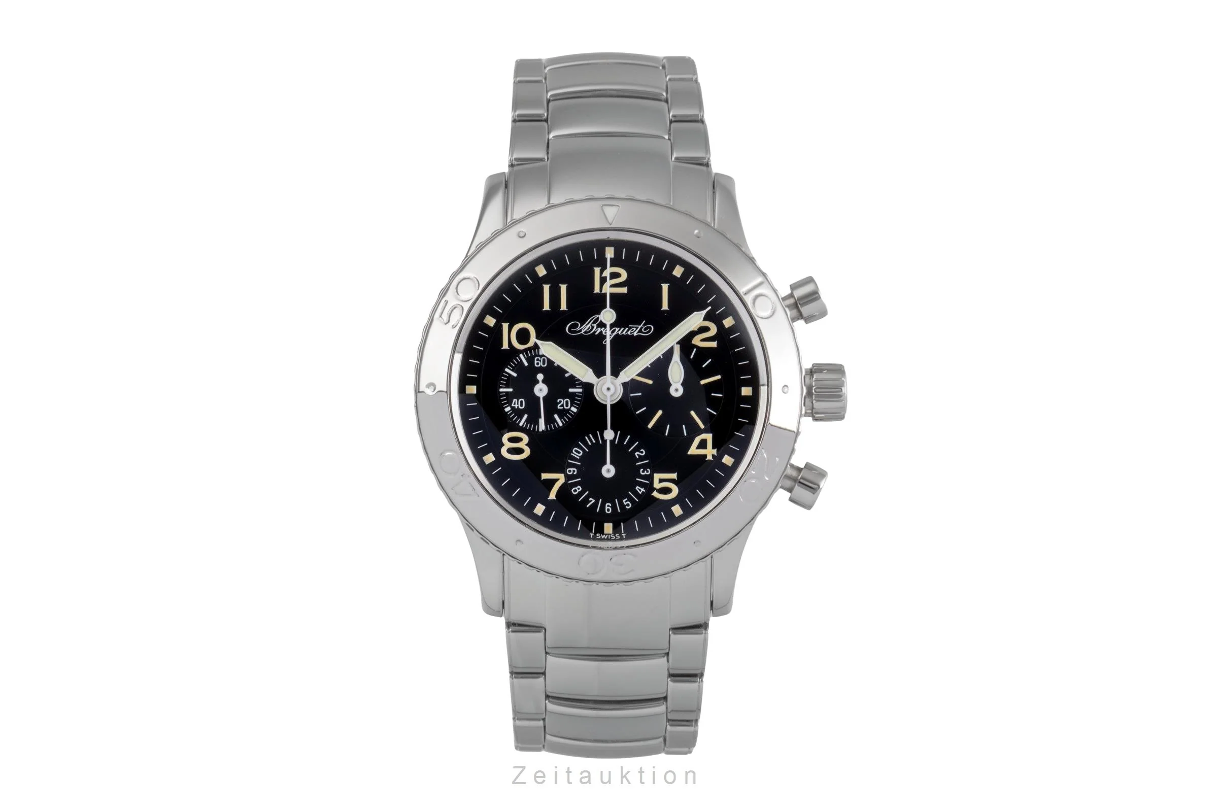 Breguet Type XX chronograph steel automatic men's watch 3800  [2503502] - Image 5