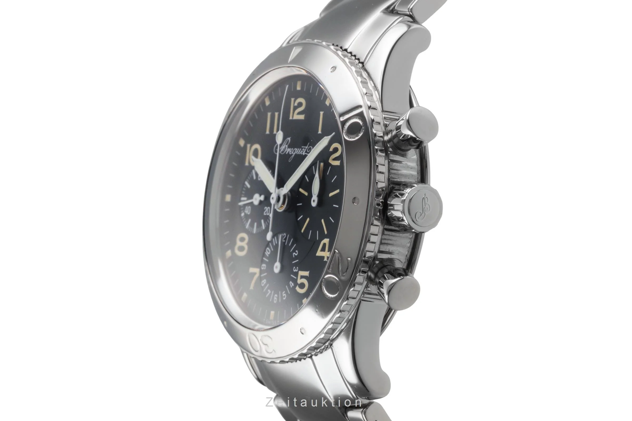 Breguet Type XX chronograph steel automatic men's watch 3800  [2503502] - Image 7