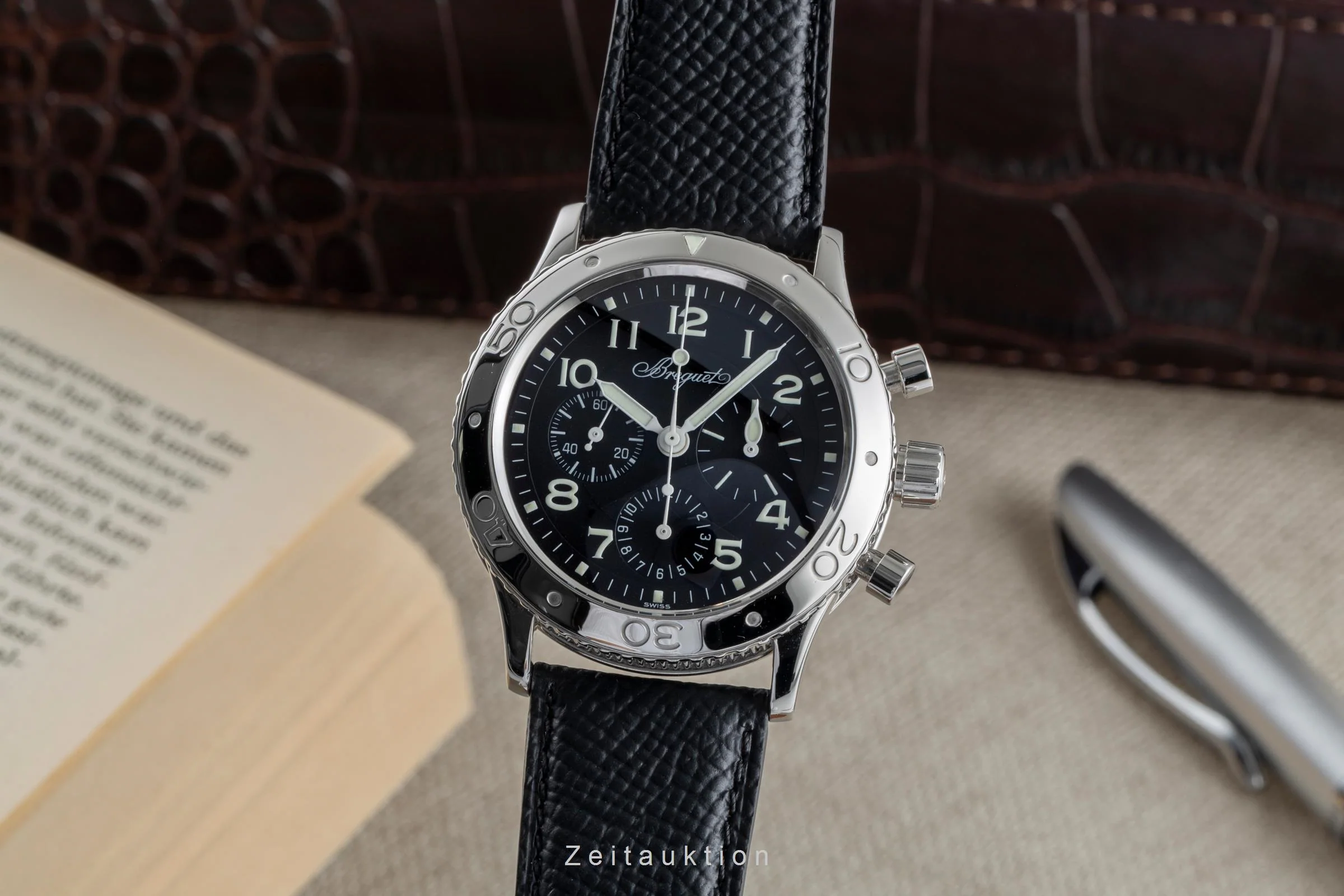 Breguet Type XX chronograph steel automatic men's watch 3800  [2504429] - Image 2