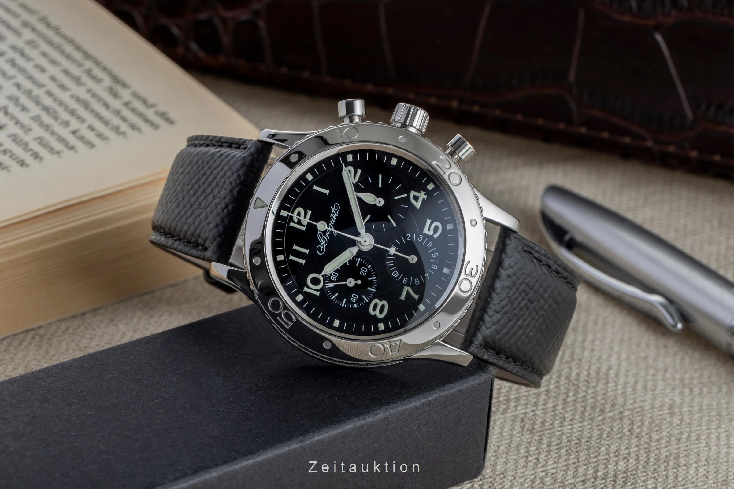 Breguet Type XX chronograph steel automatic men's watch 3800  [2504429] - Image 3