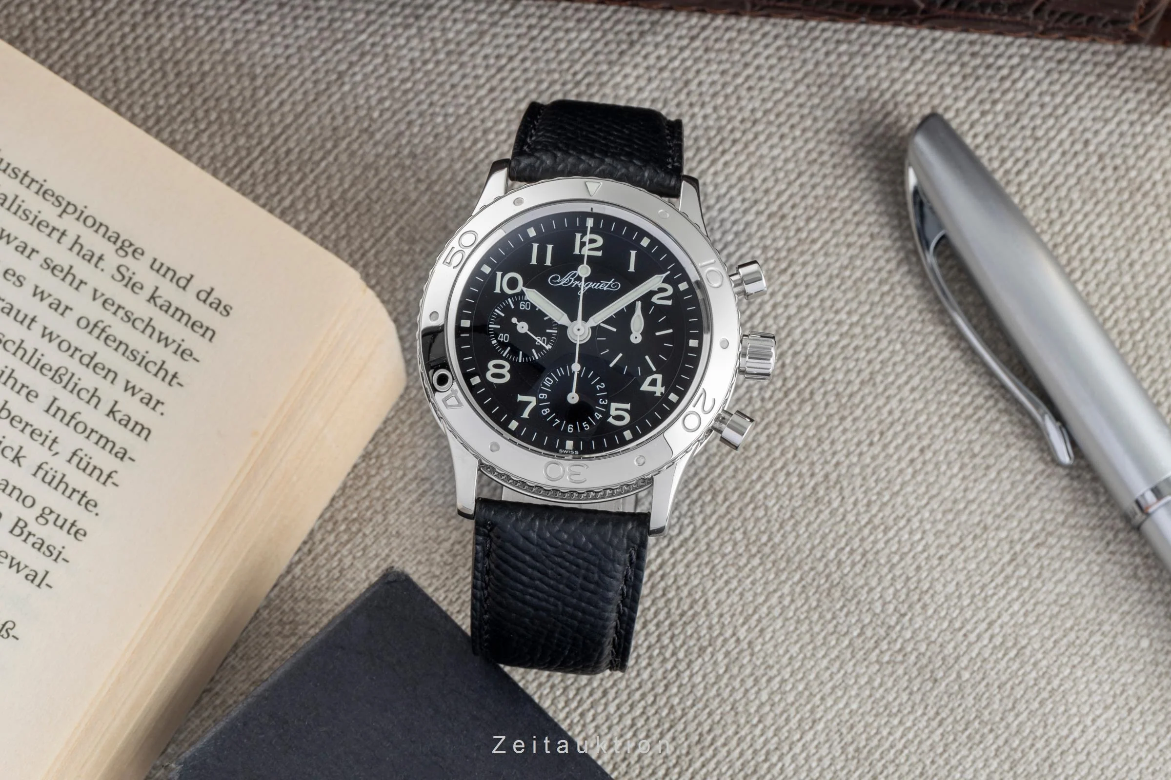 Breguet Type XX chronograph steel automatic men's watch 3800  [2504429] - Image 4