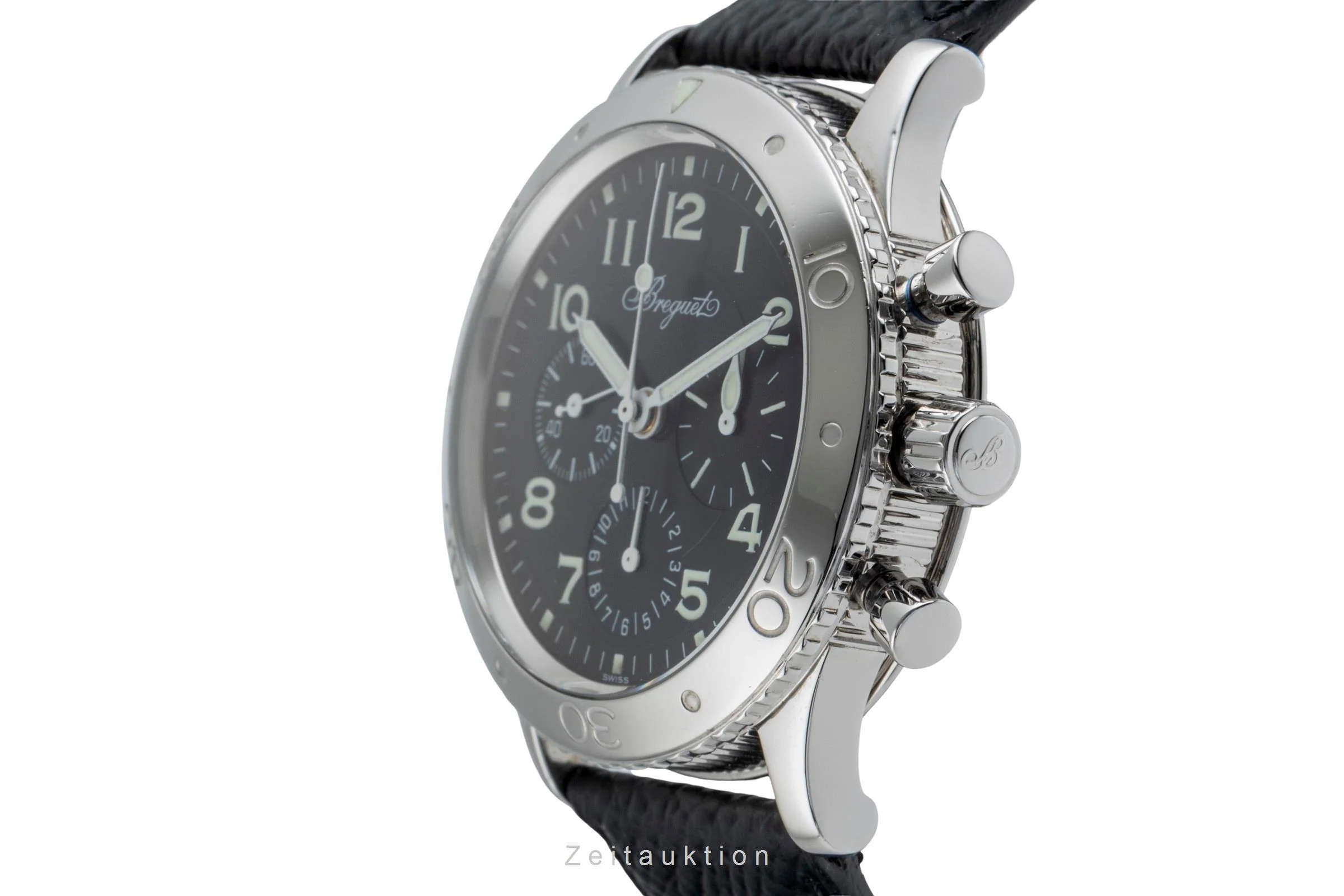 Breguet Type XX chronograph steel automatic men's watch 3800  [2504429] - Image 7