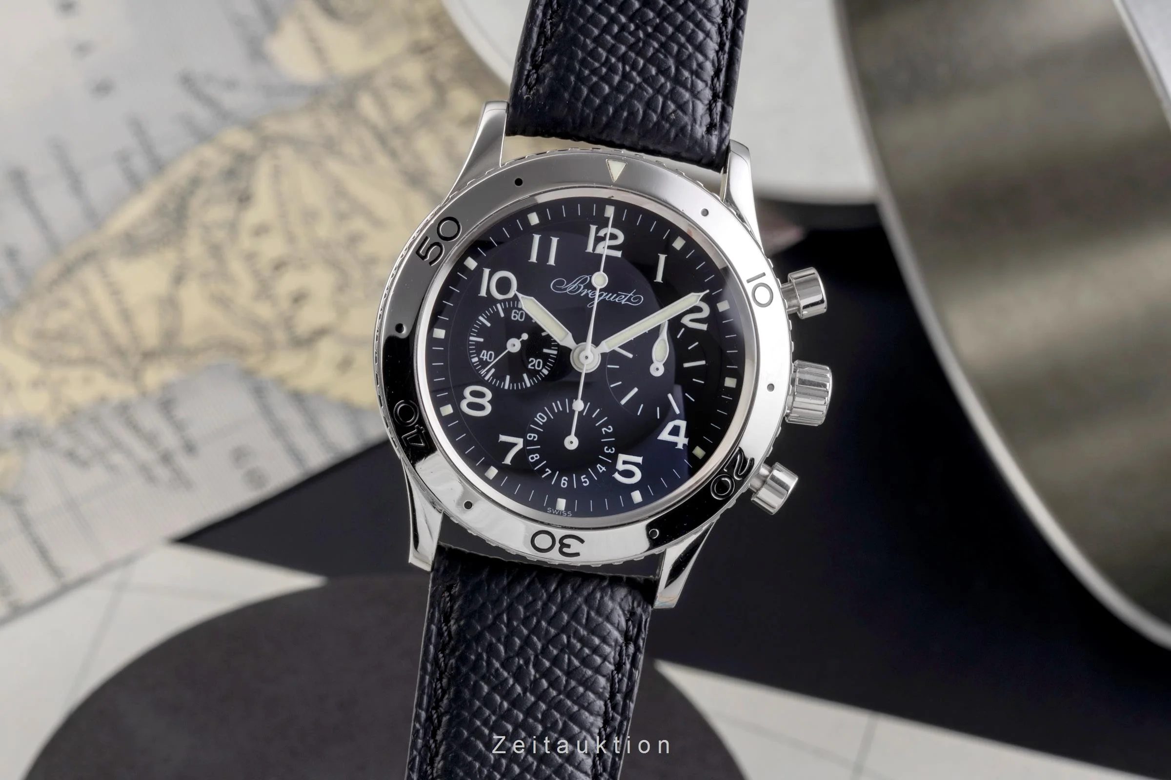 Breguet Type XX chronograph steel automatic men's watch 3800  [2505267] - Image 2